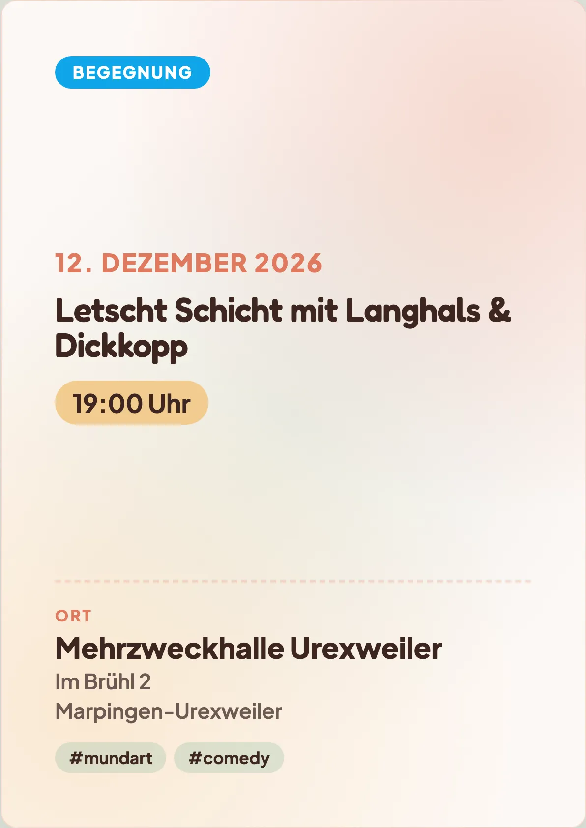 Veranstaltungsflyer