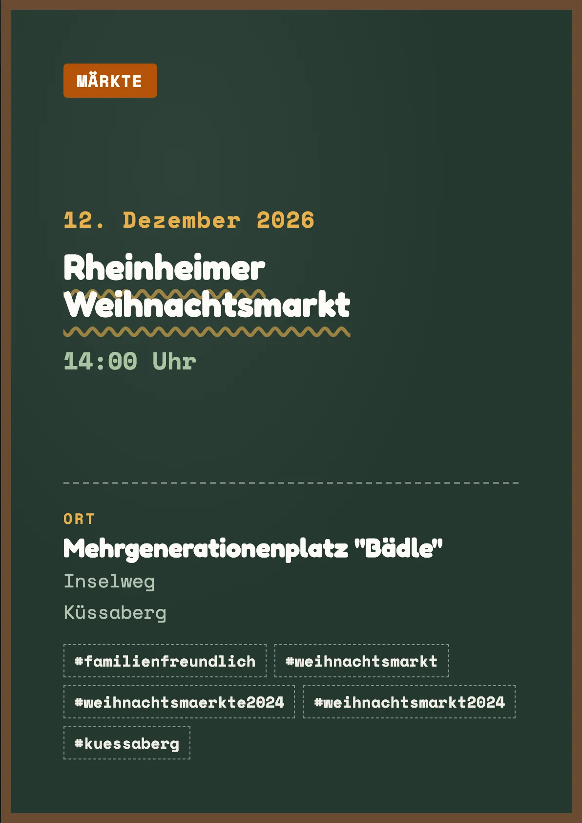 Veranstaltungsflyer