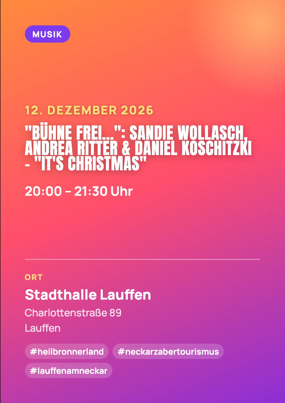Veranstaltungsflyer