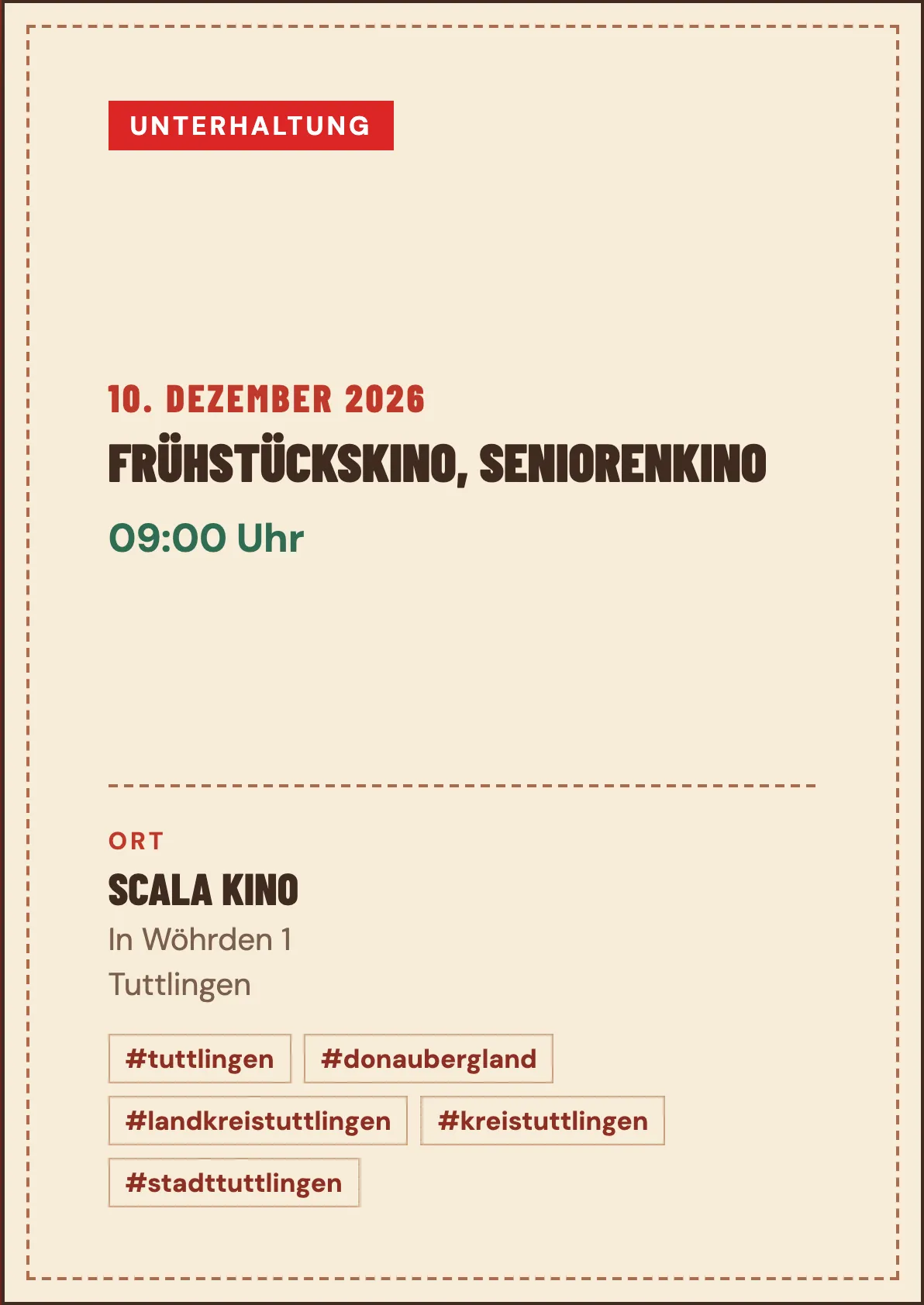Veranstaltungsflyer