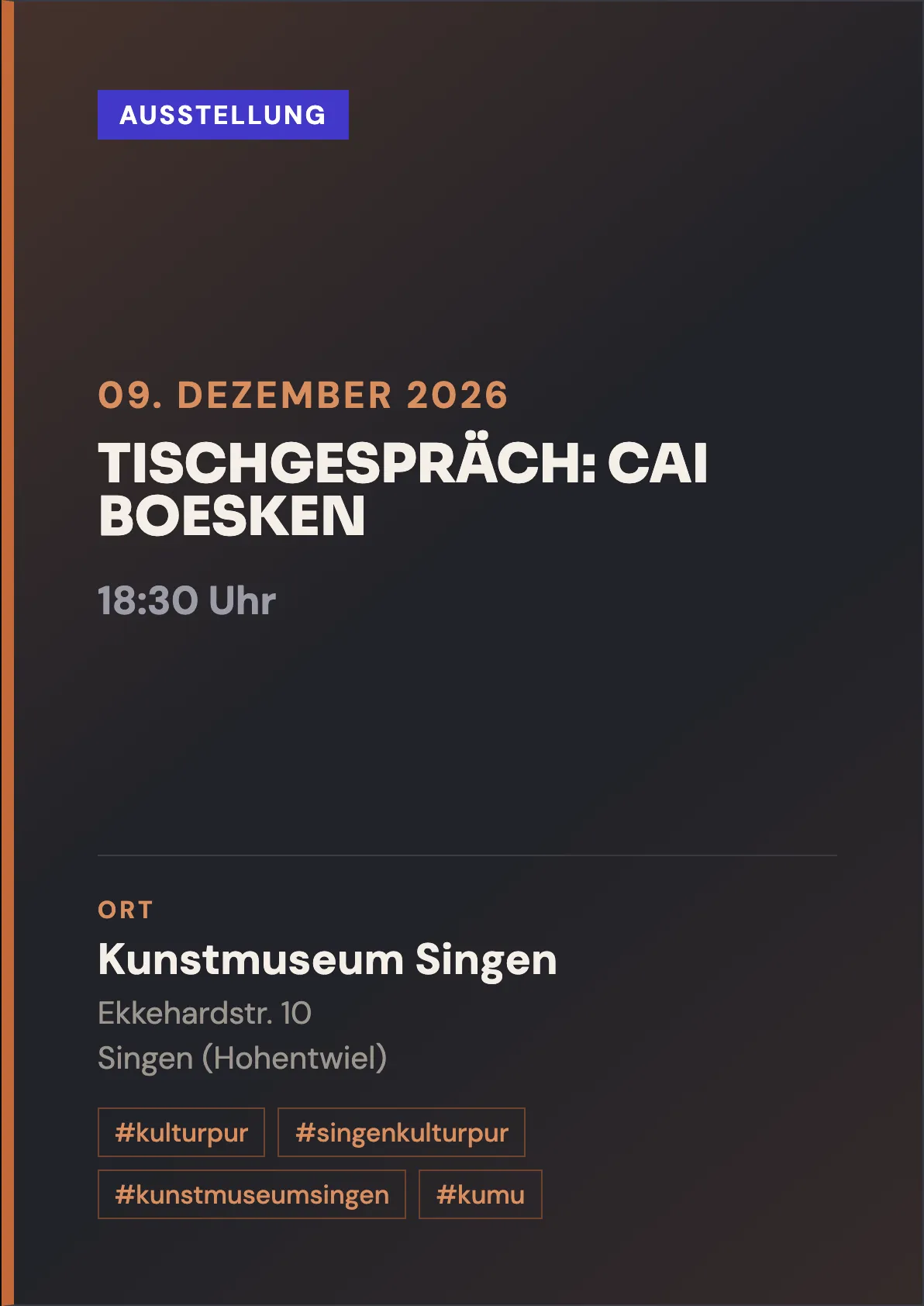 Veranstaltungsflyer