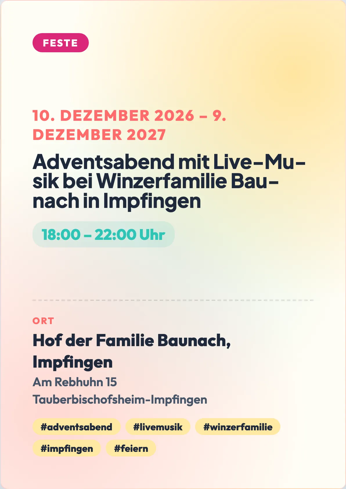 Veranstaltungsflyer