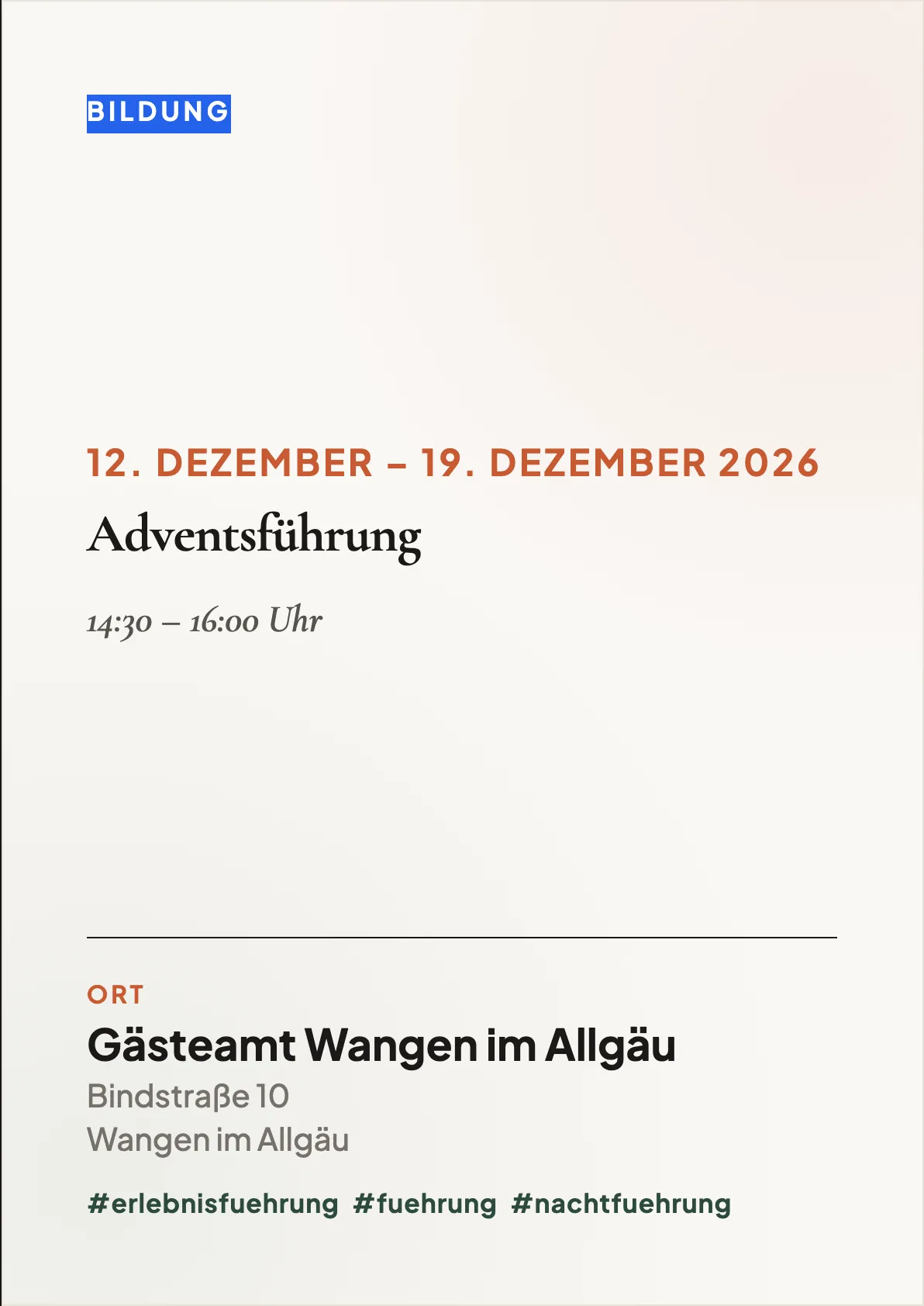 Veranstaltungsflyer