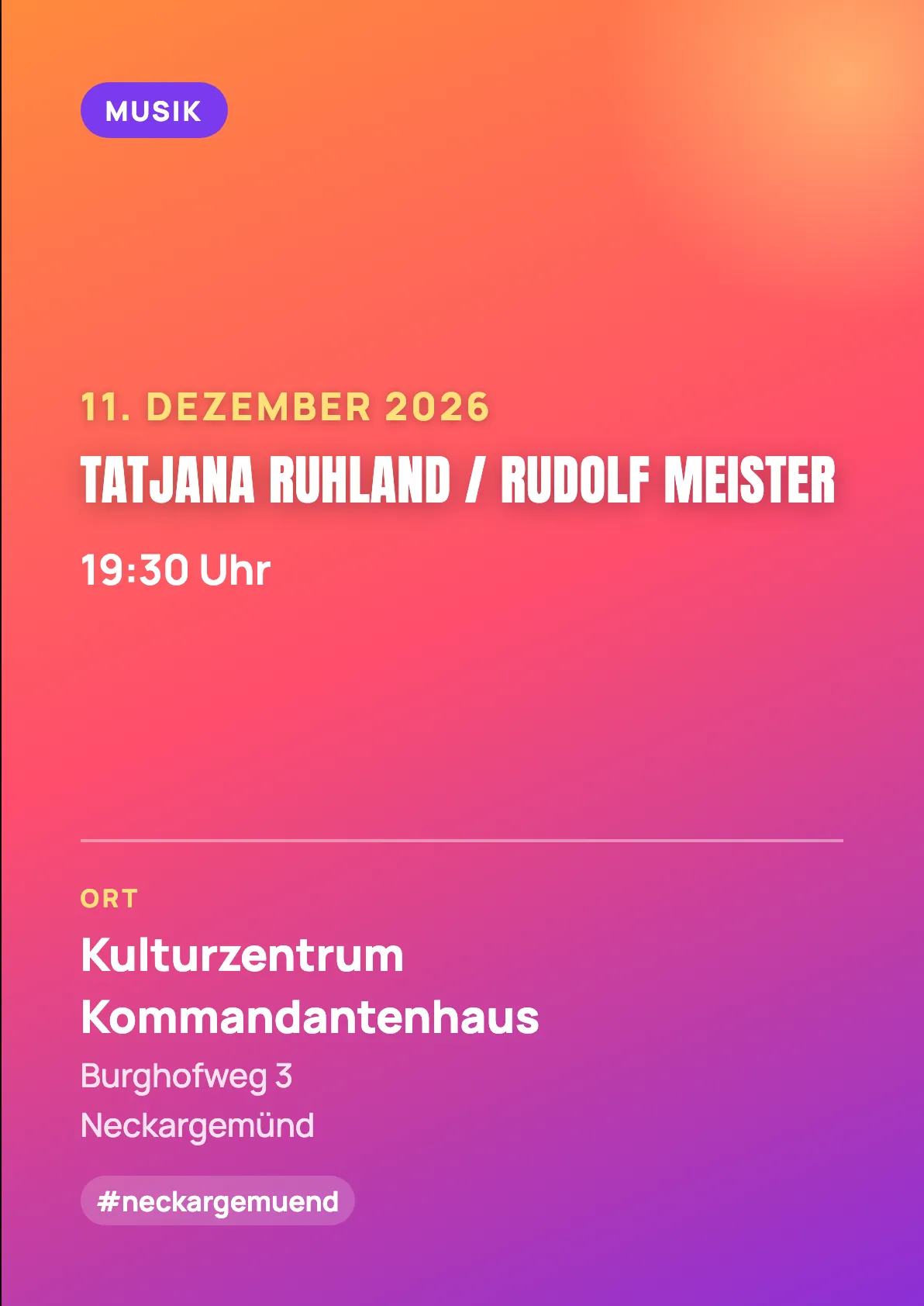 Veranstaltungsflyer