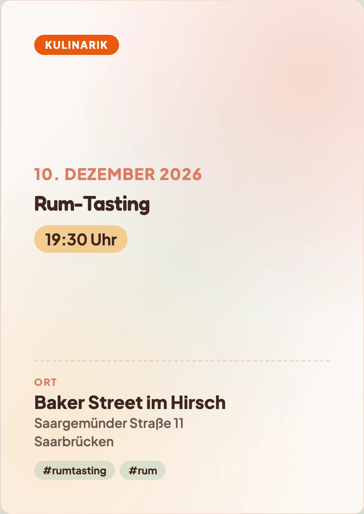Veranstaltungsflyer