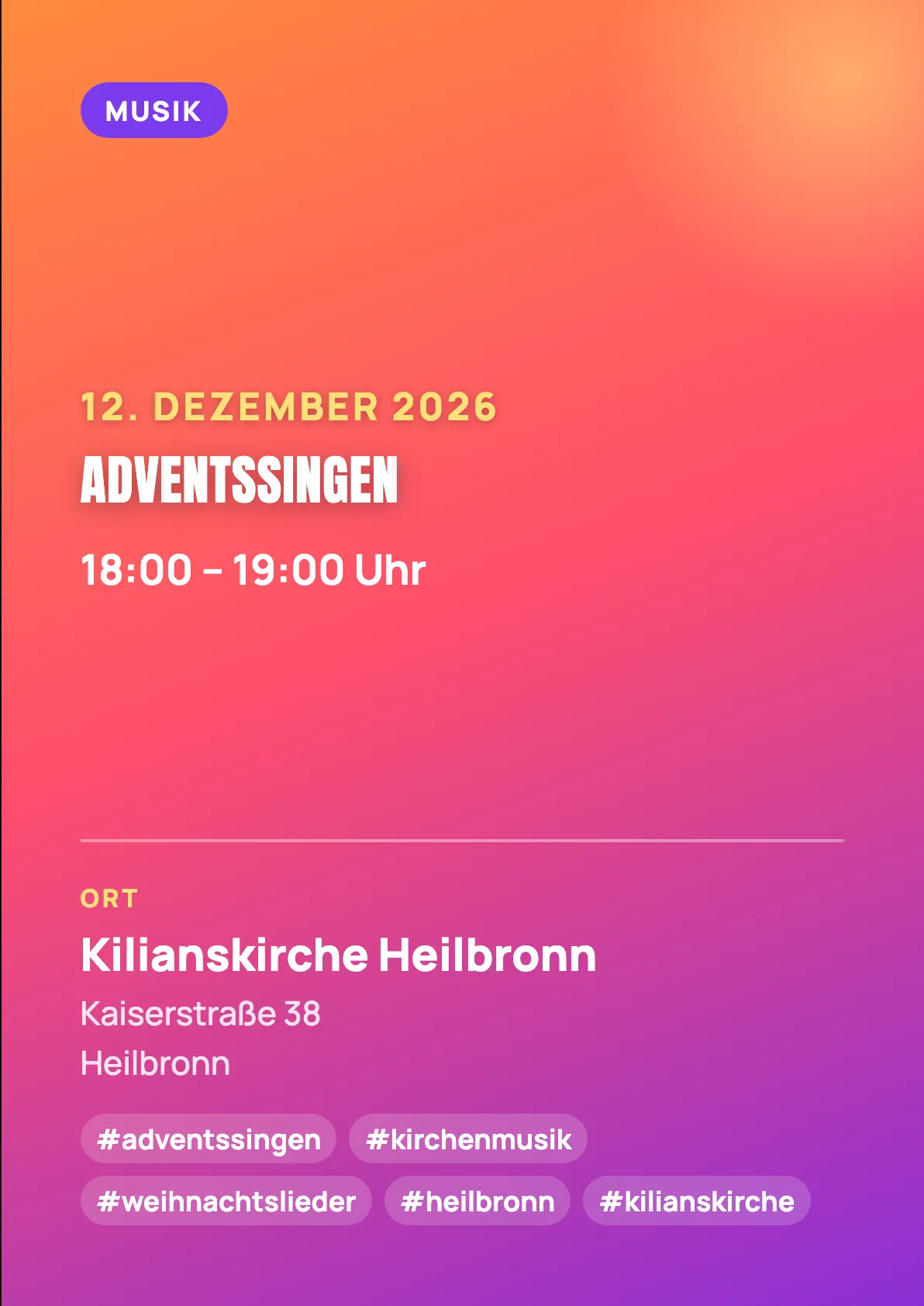 Veranstaltungsflyer
