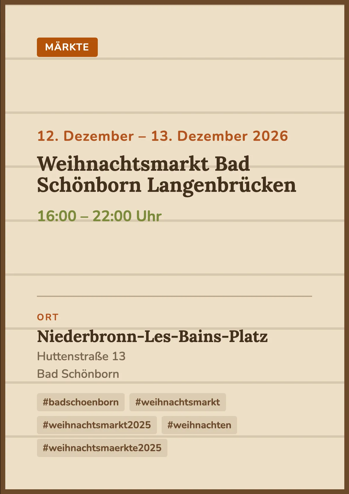 Veranstaltungsflyer
