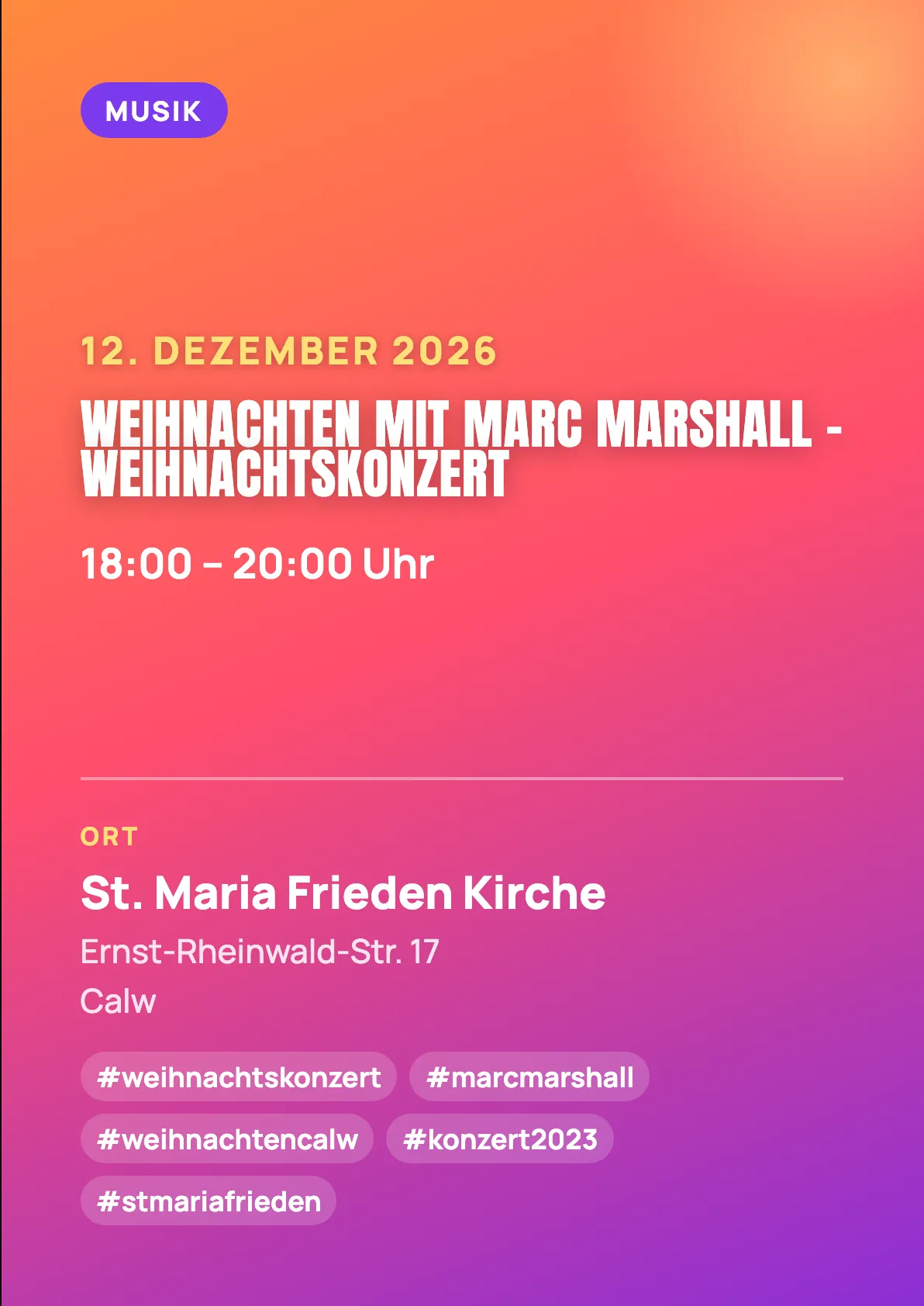 Veranstaltungsflyer