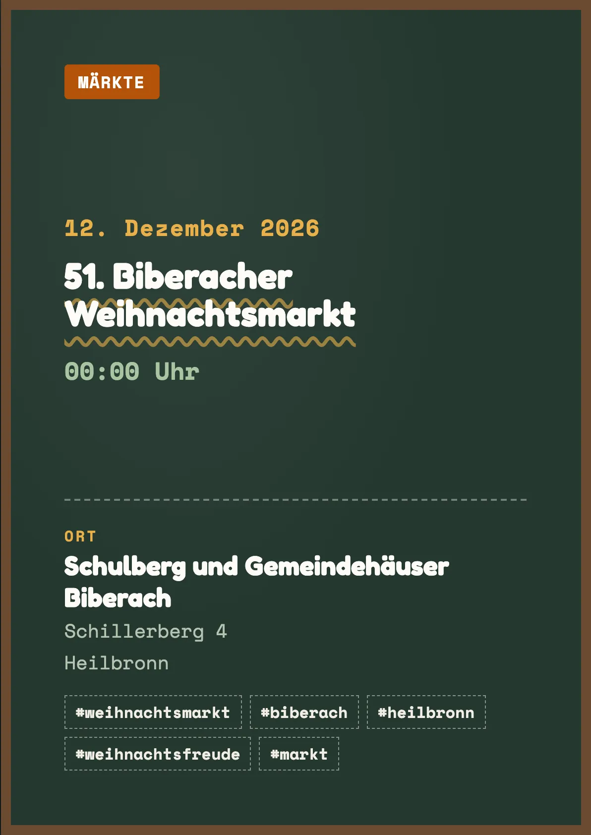 Veranstaltungsflyer