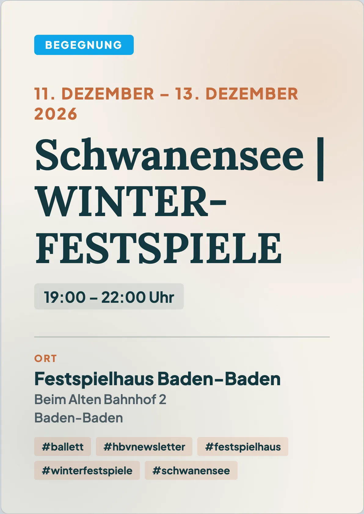 Veranstaltungsflyer