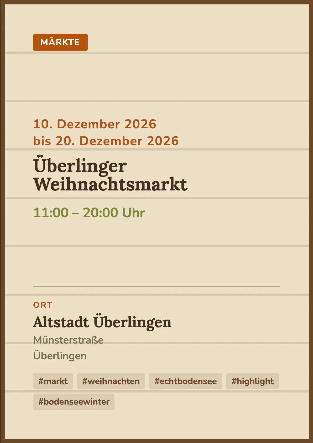 Veranstaltungsflyer