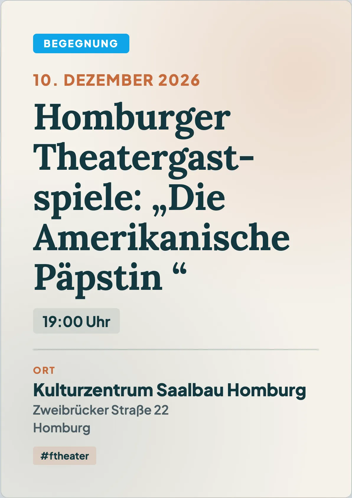 Veranstaltungsflyer