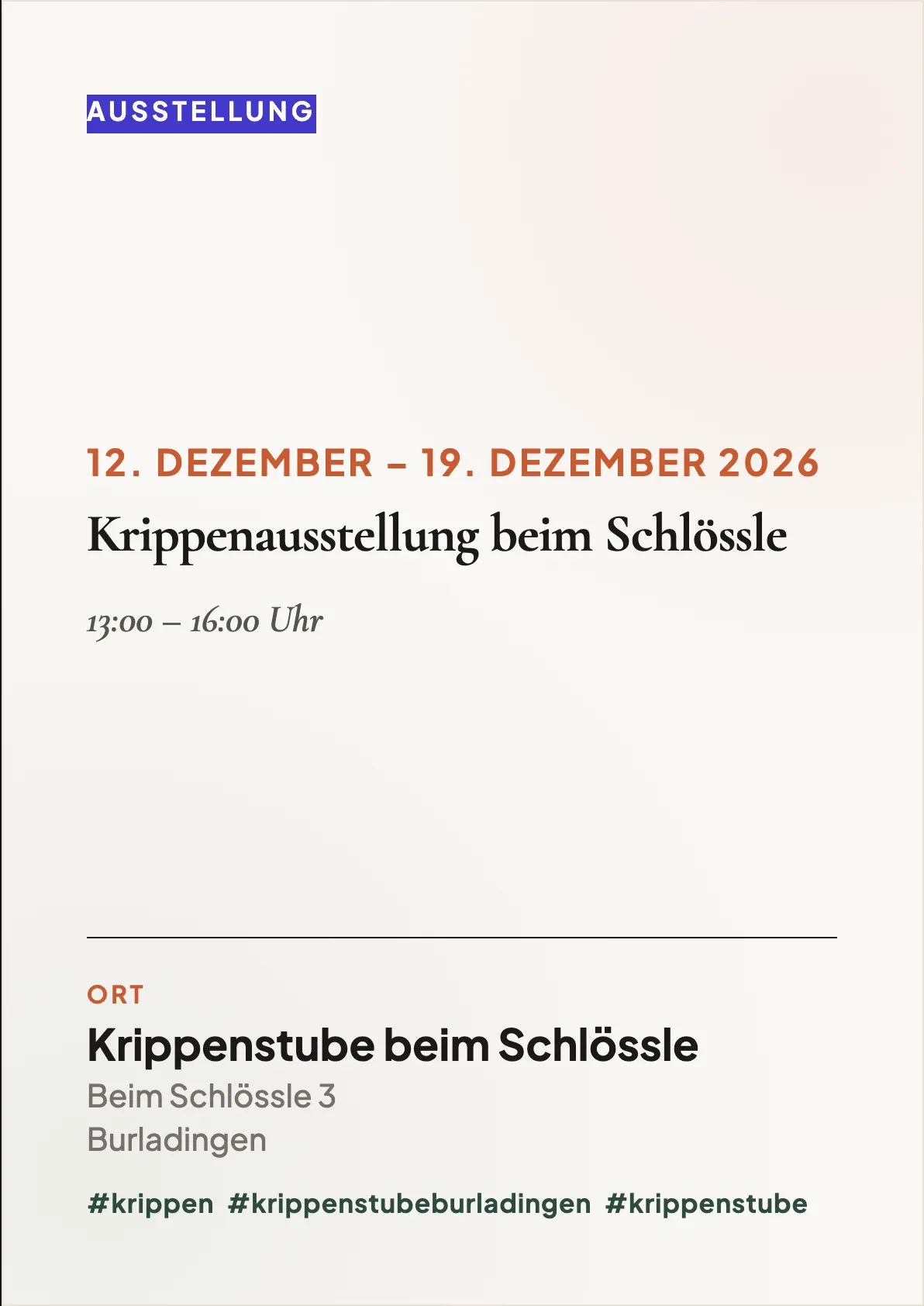 Veranstaltungsflyer