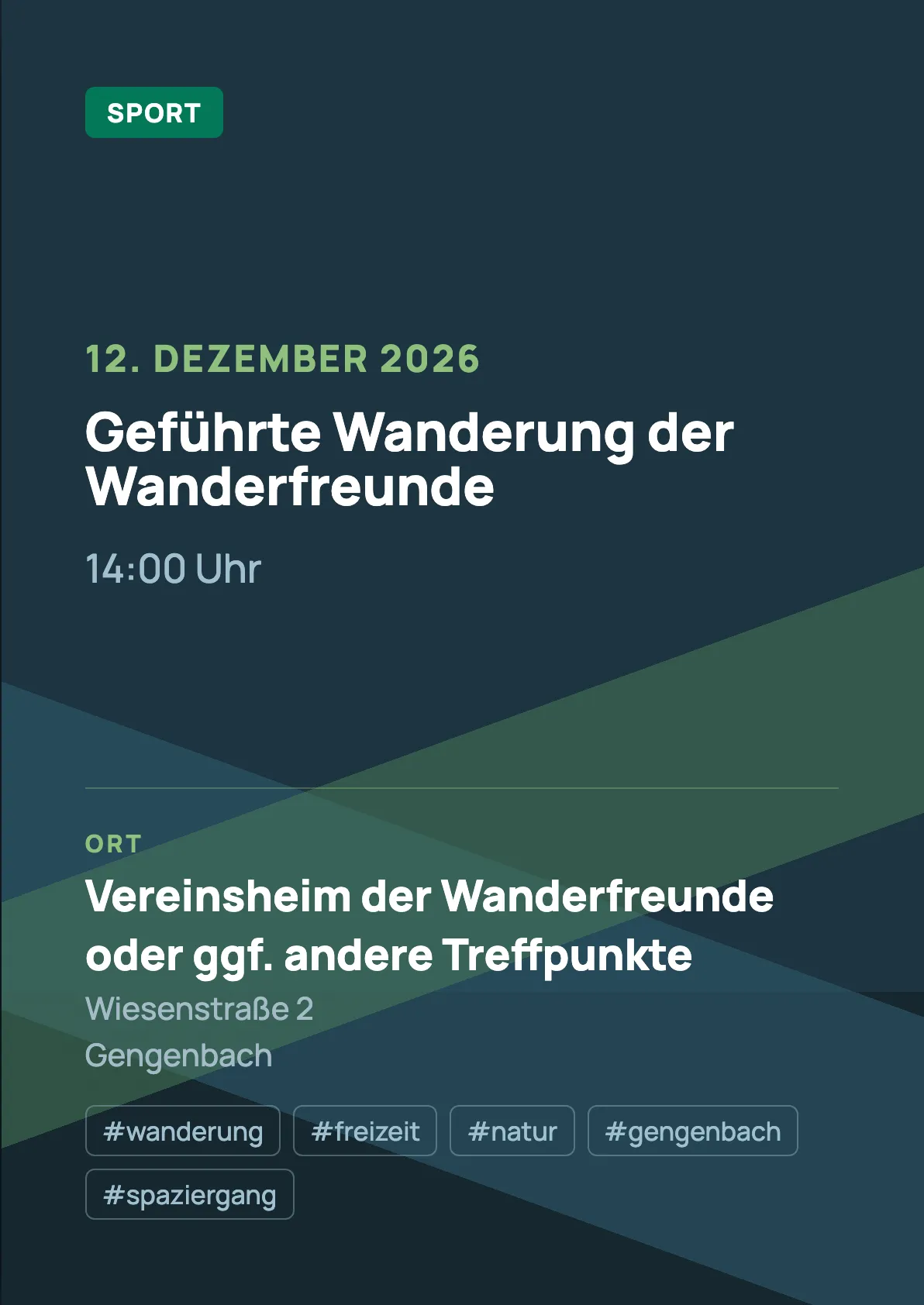 Veranstaltungsflyer