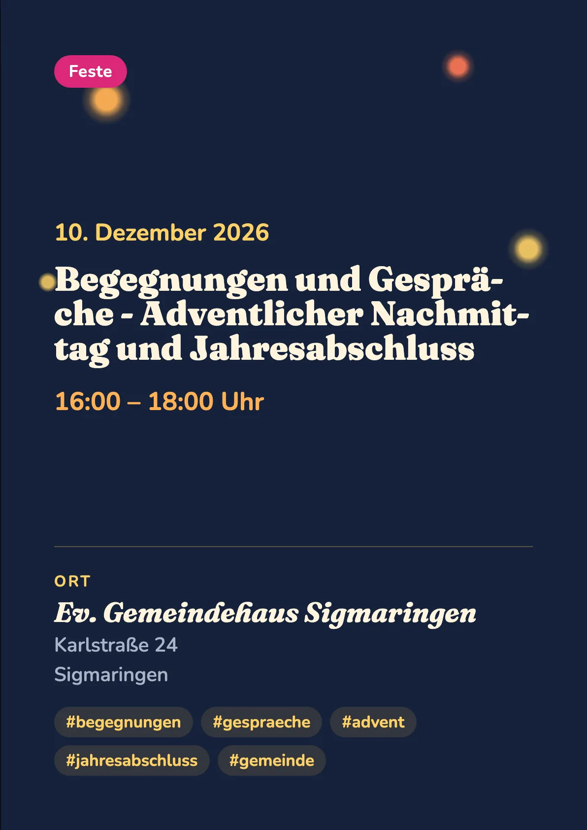 Veranstaltungsflyer