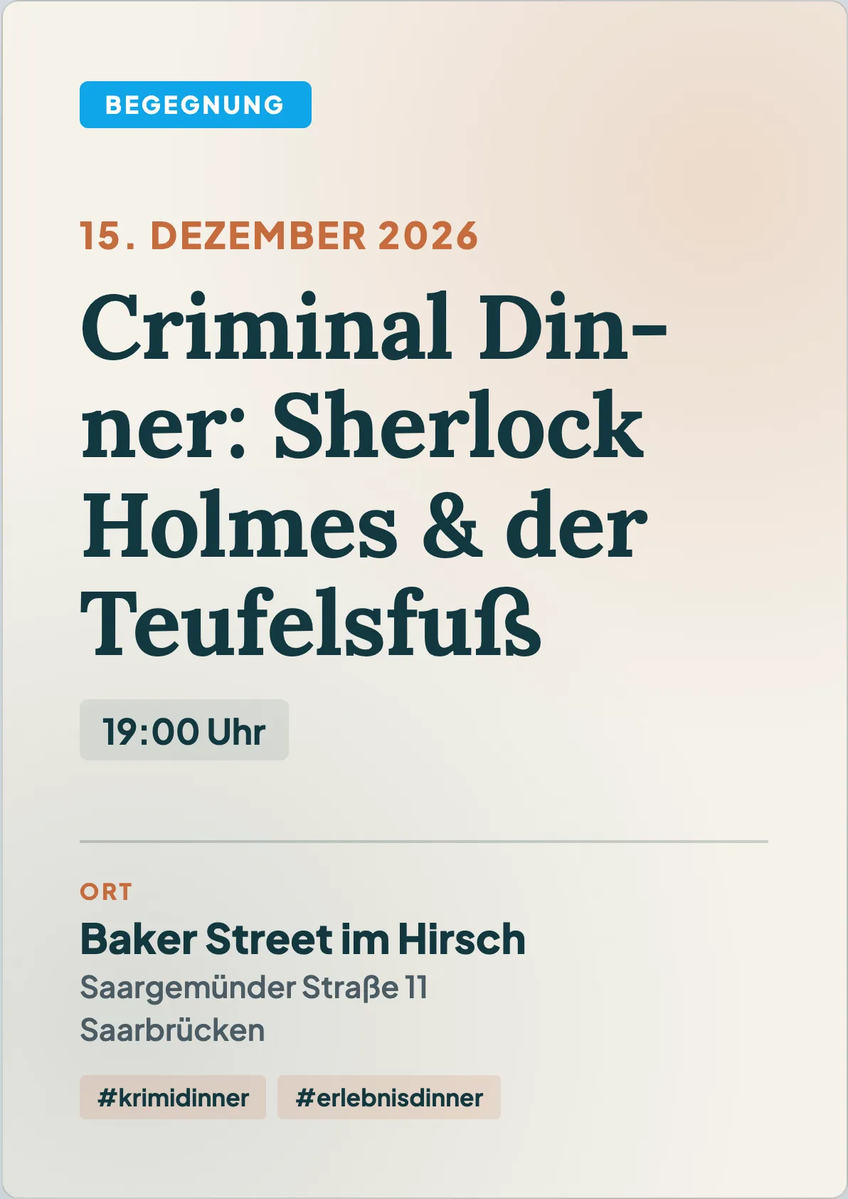 Veranstaltungsflyer