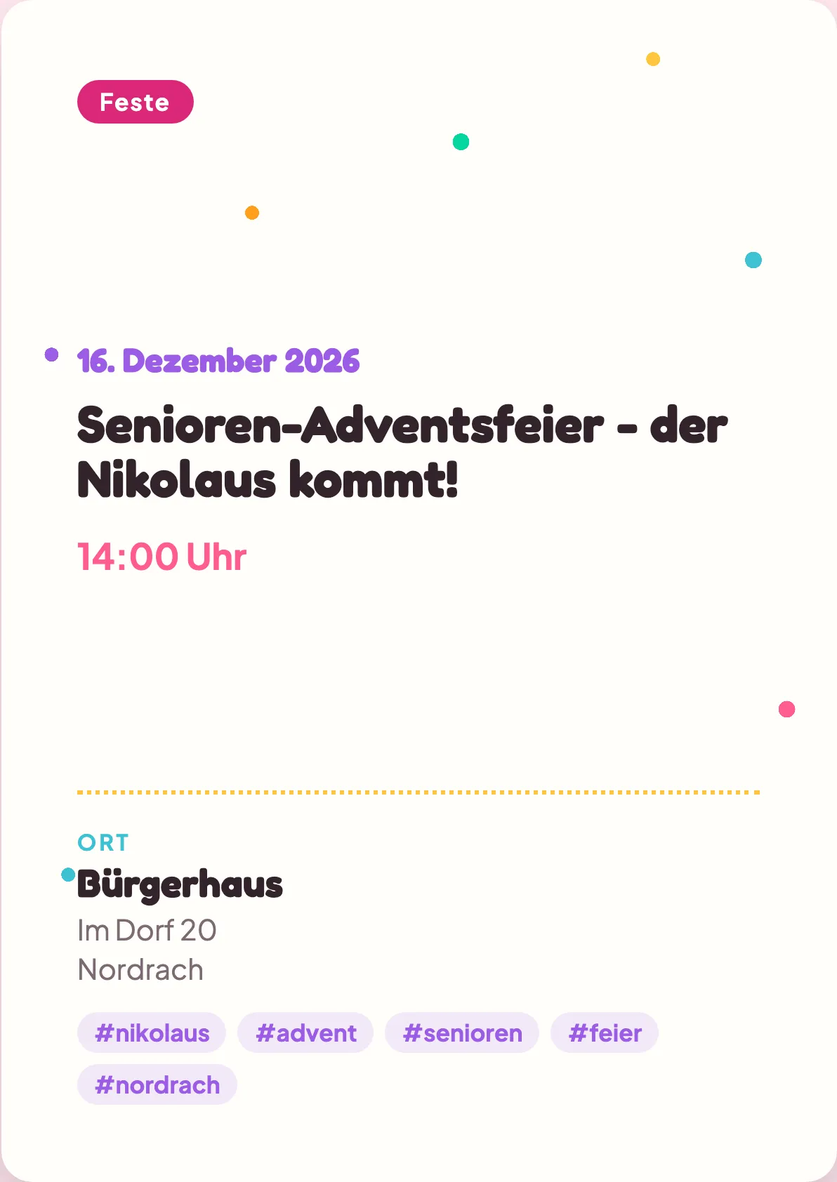 Veranstaltungsflyer
