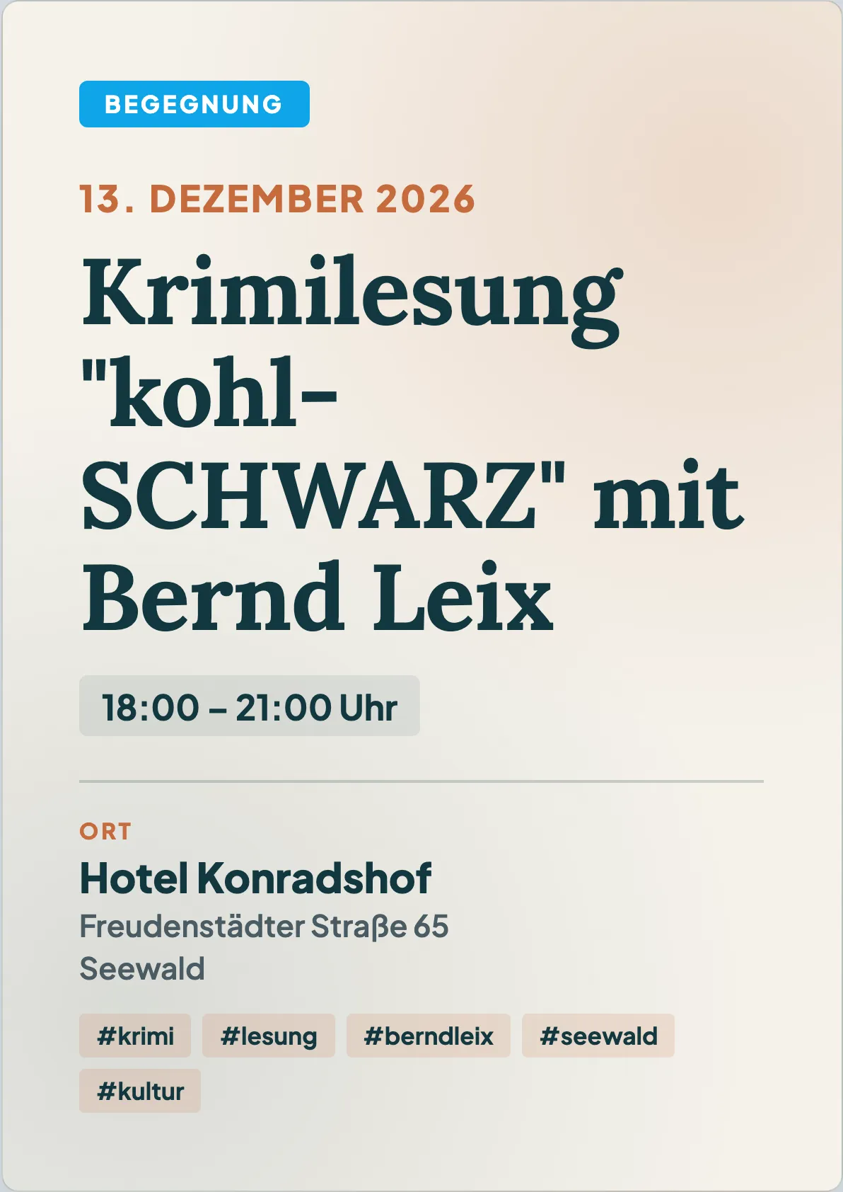 Veranstaltungsflyer