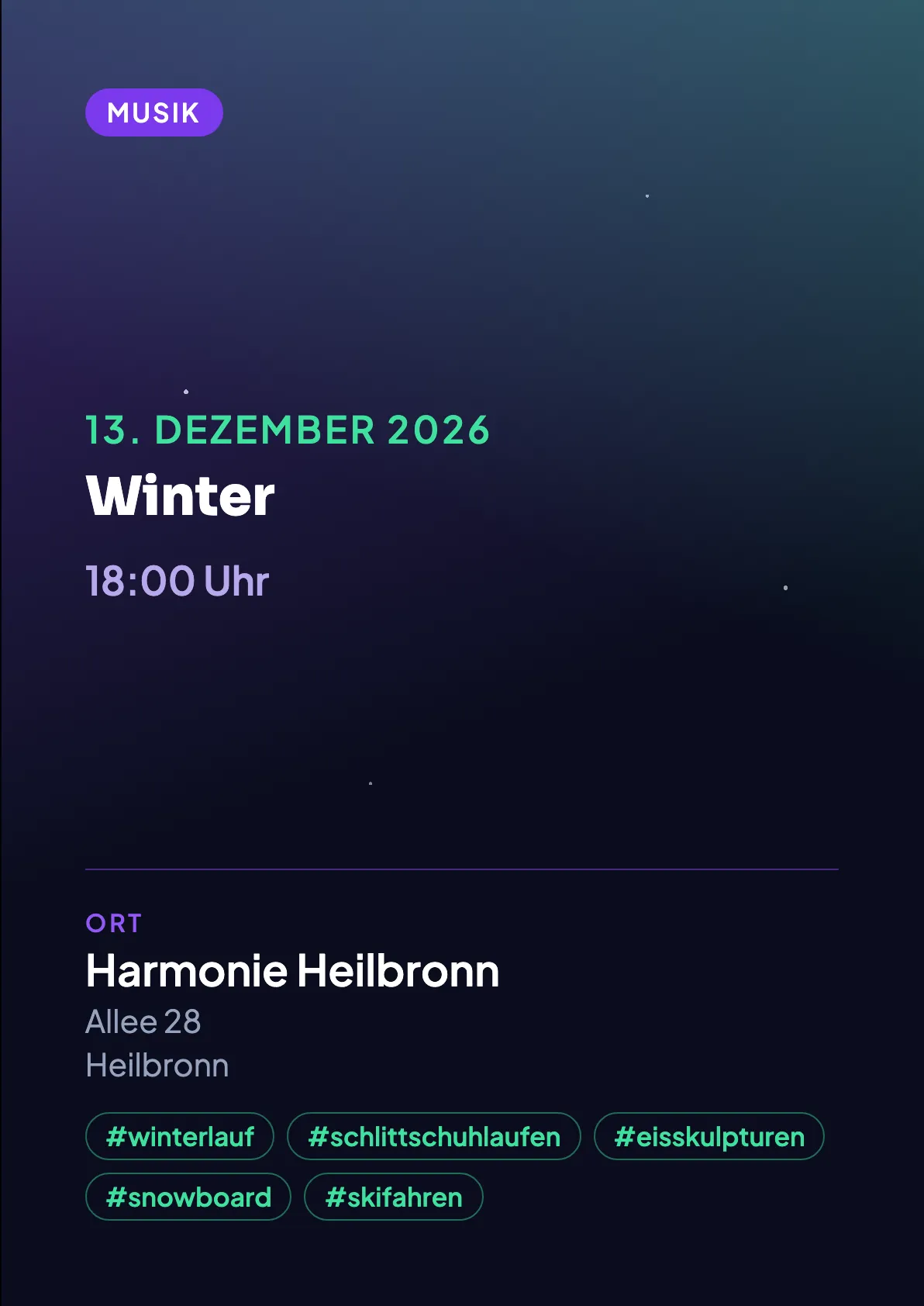 Veranstaltungsflyer
