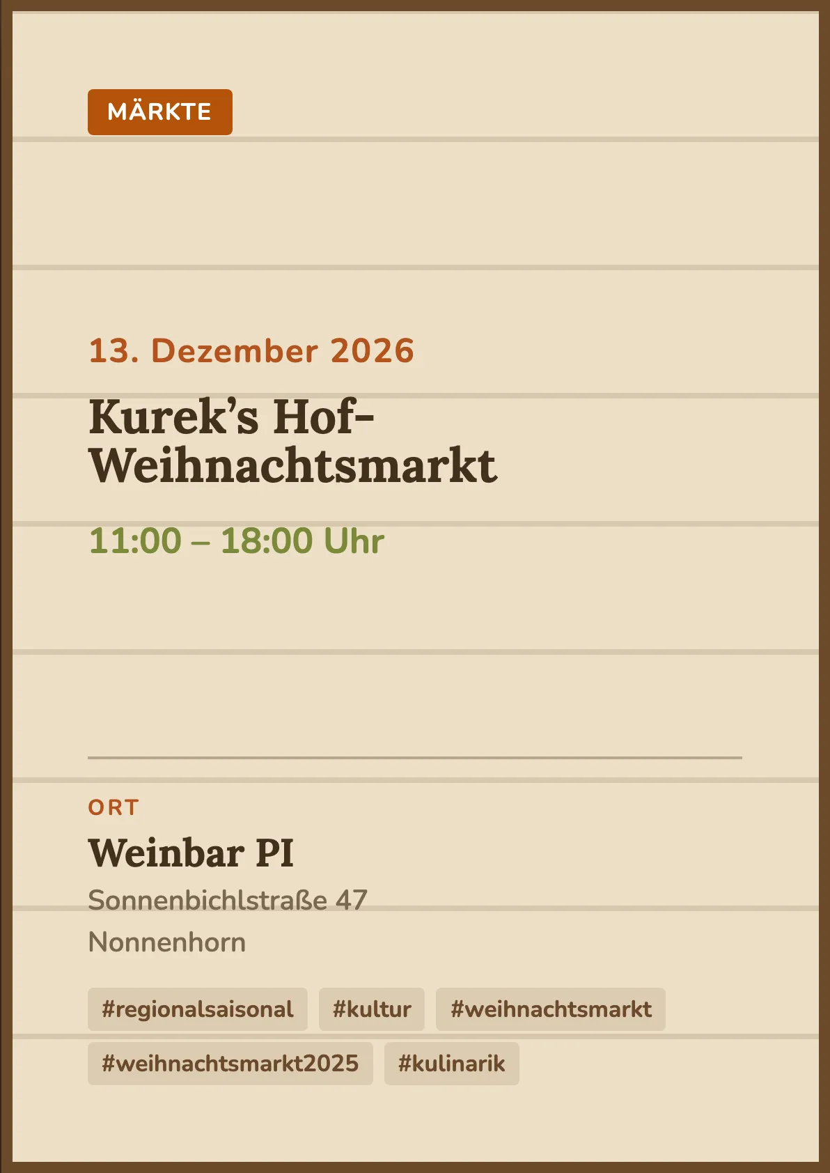 Veranstaltungsflyer