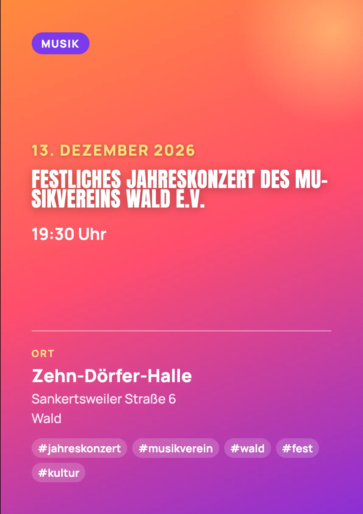 Veranstaltungsflyer