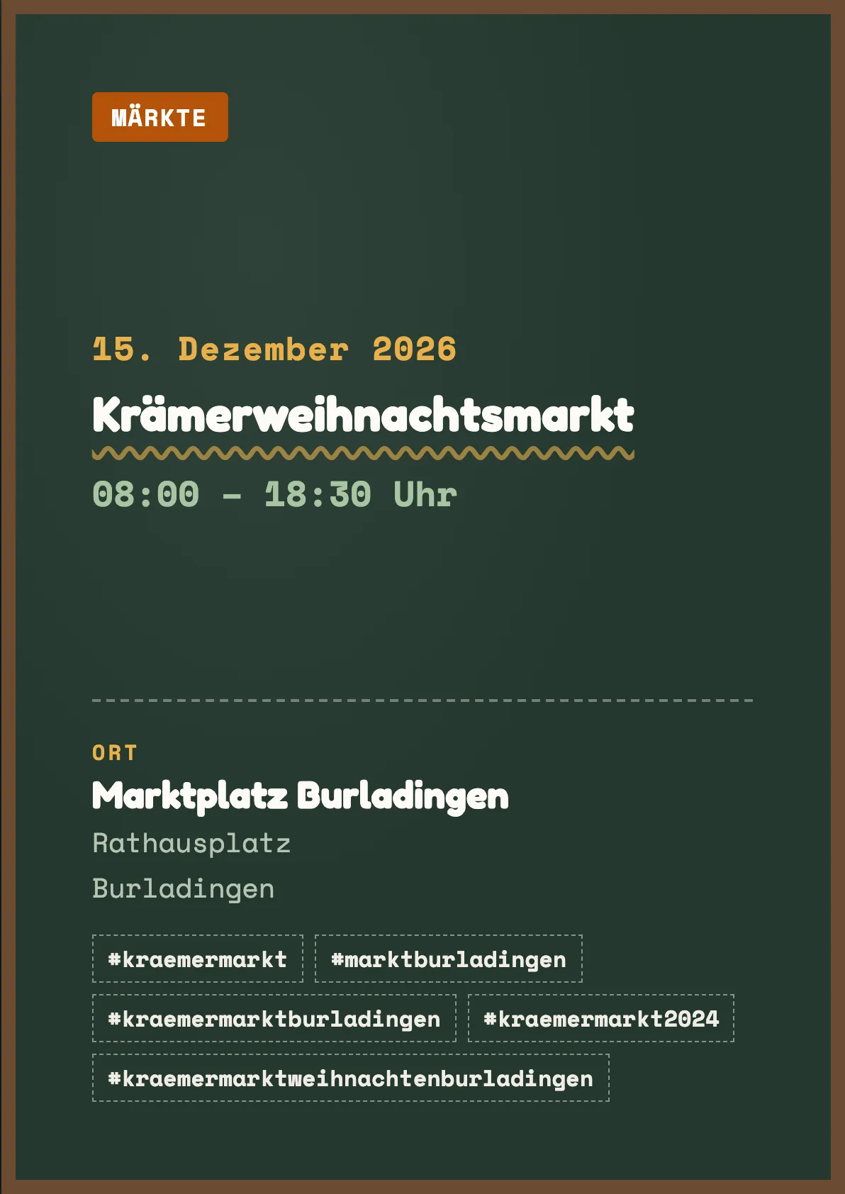 Veranstaltungsflyer