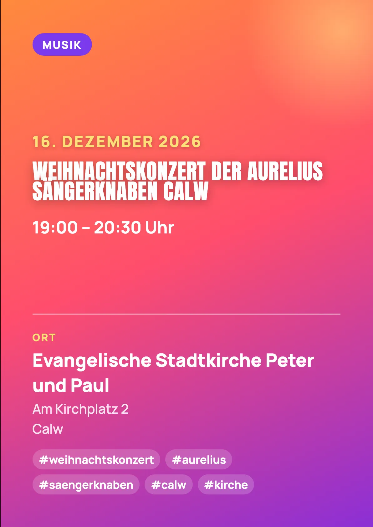 Veranstaltungsflyer