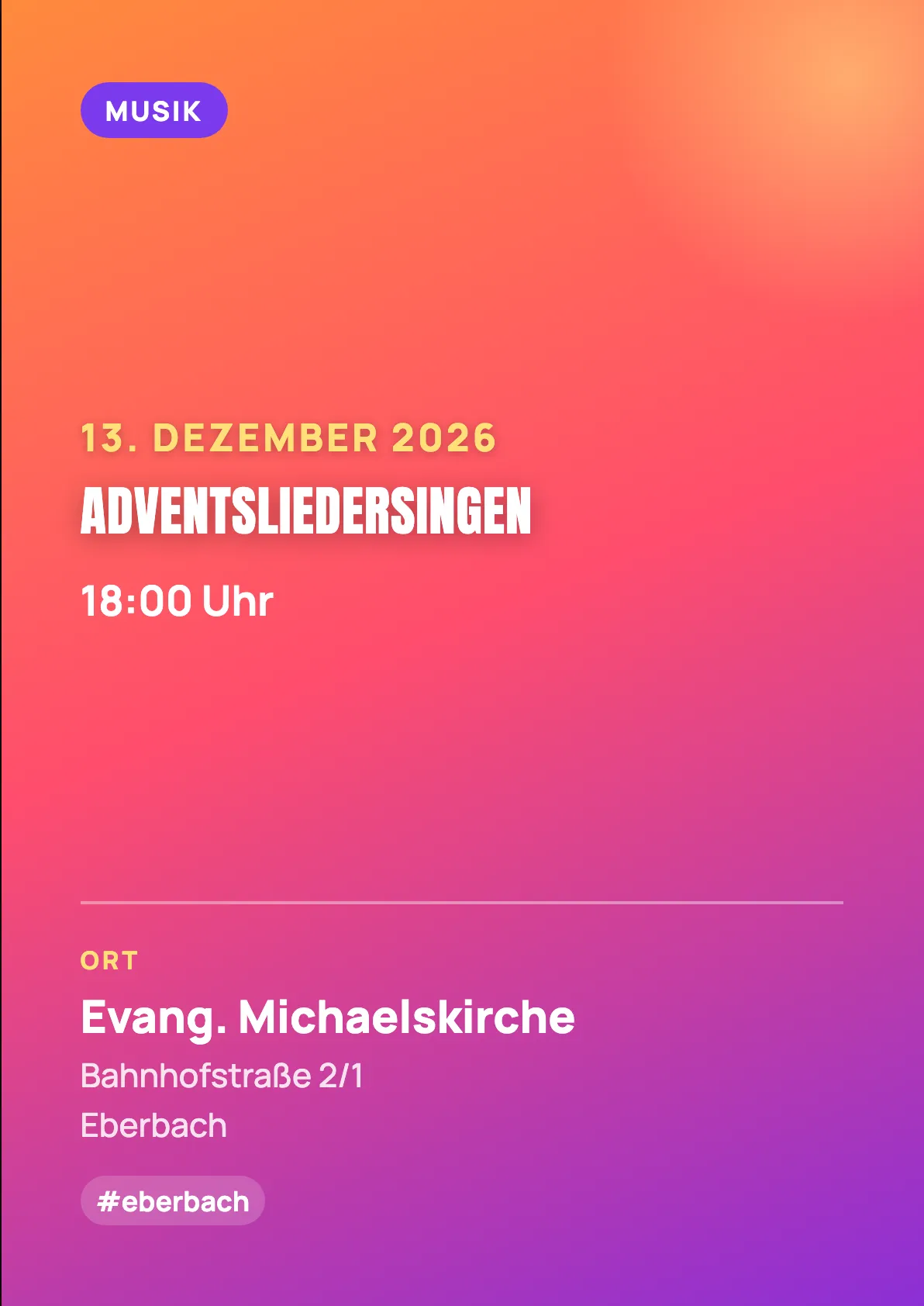 Veranstaltungsflyer