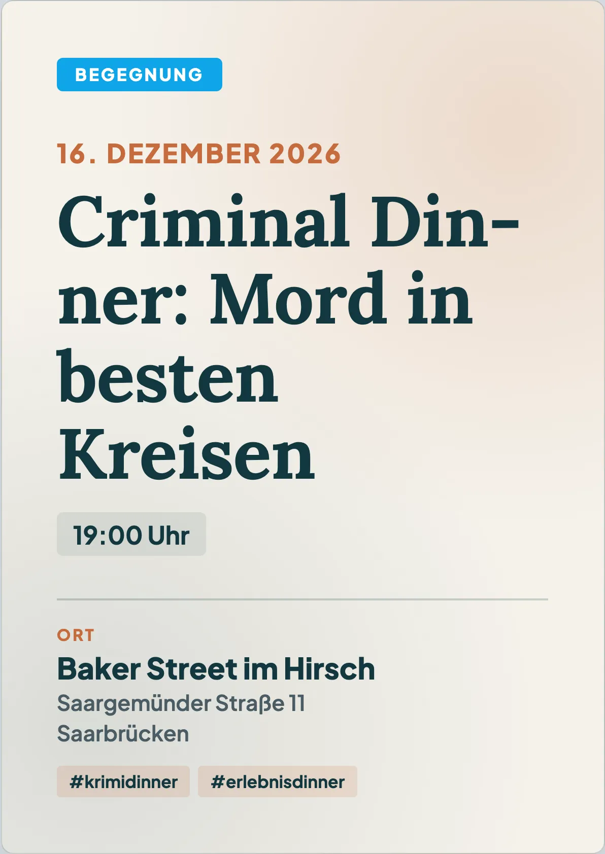 Veranstaltungsflyer