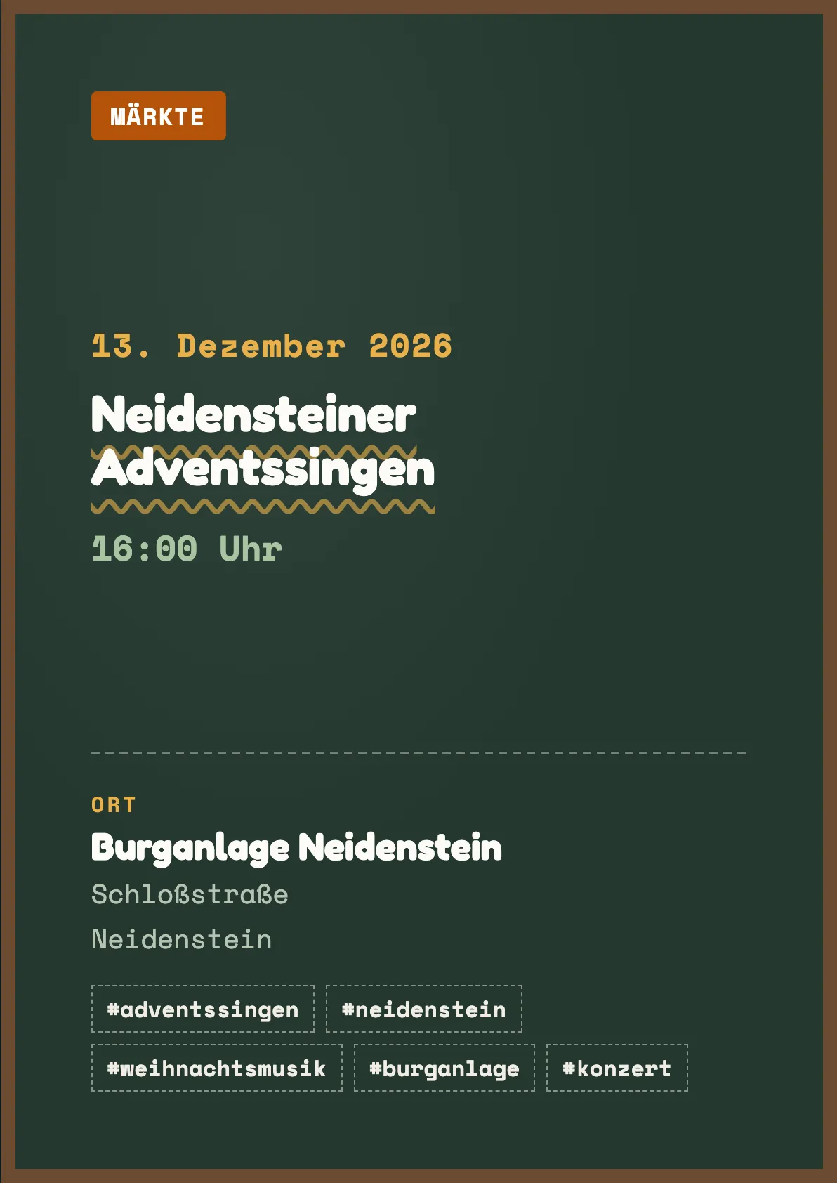Veranstaltungsflyer