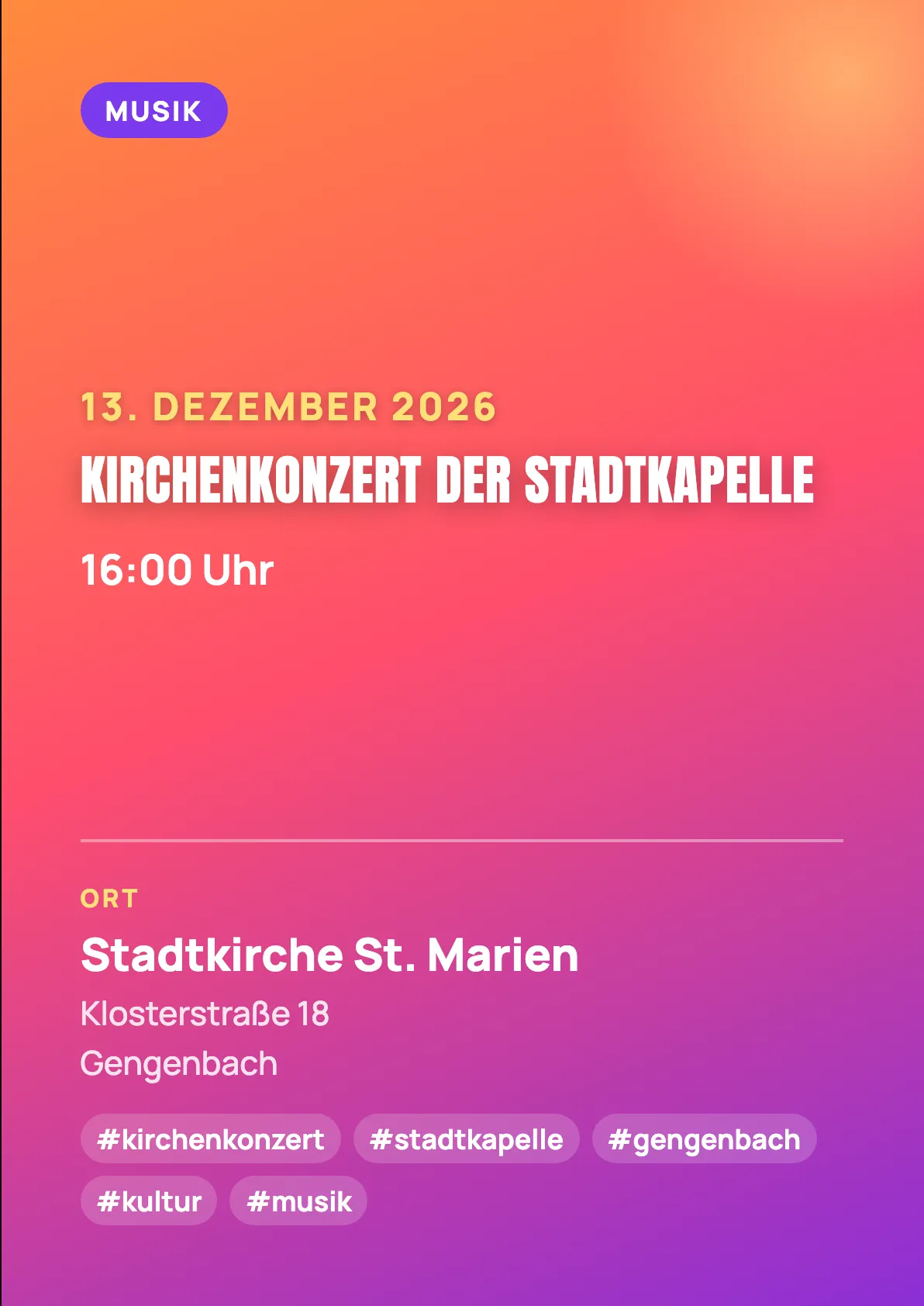 Veranstaltungsflyer