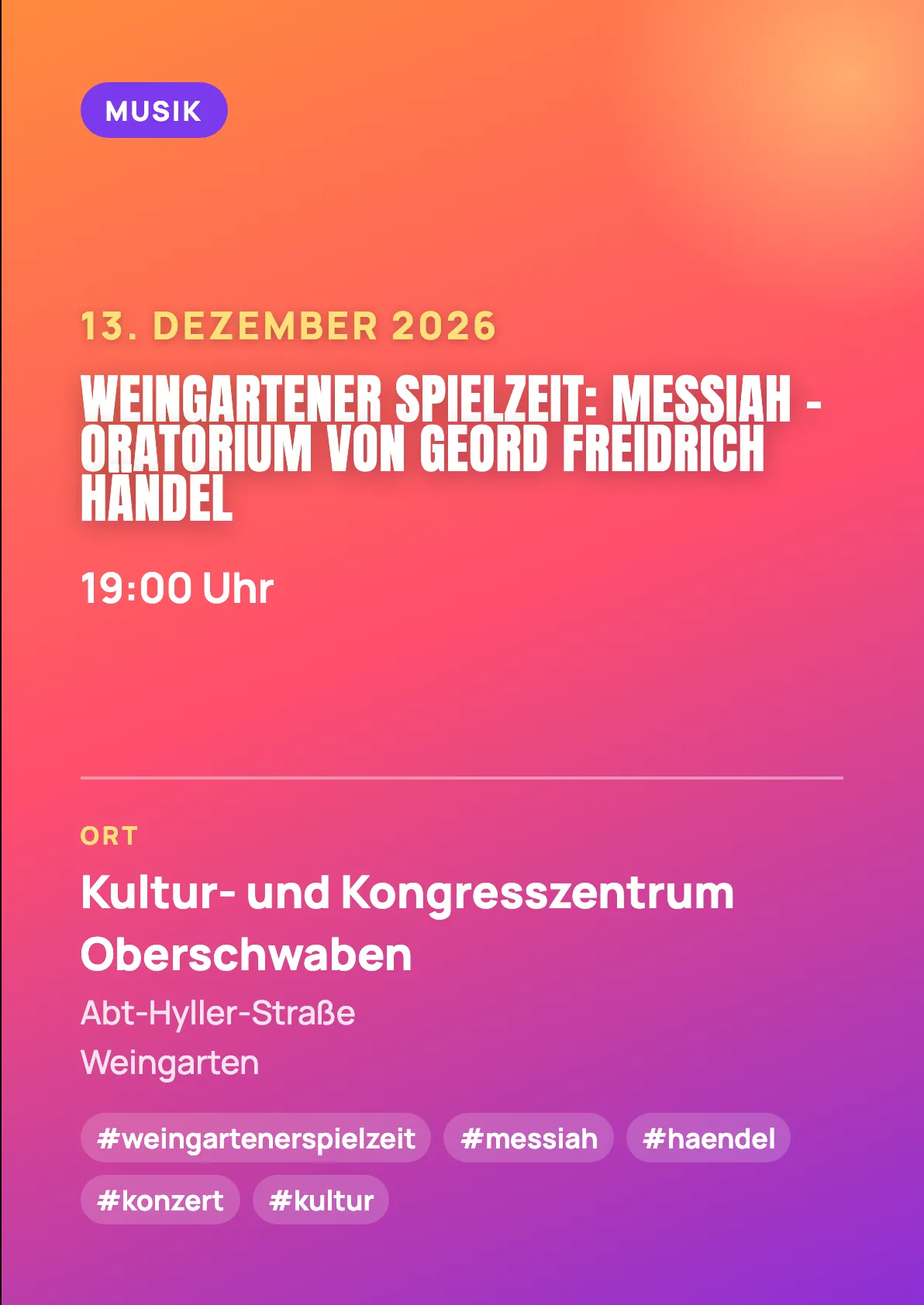 Veranstaltungsflyer