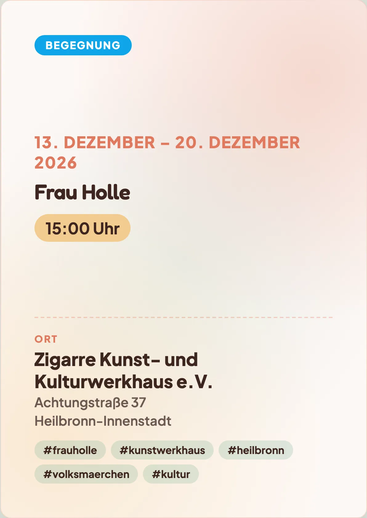 Veranstaltungsflyer
