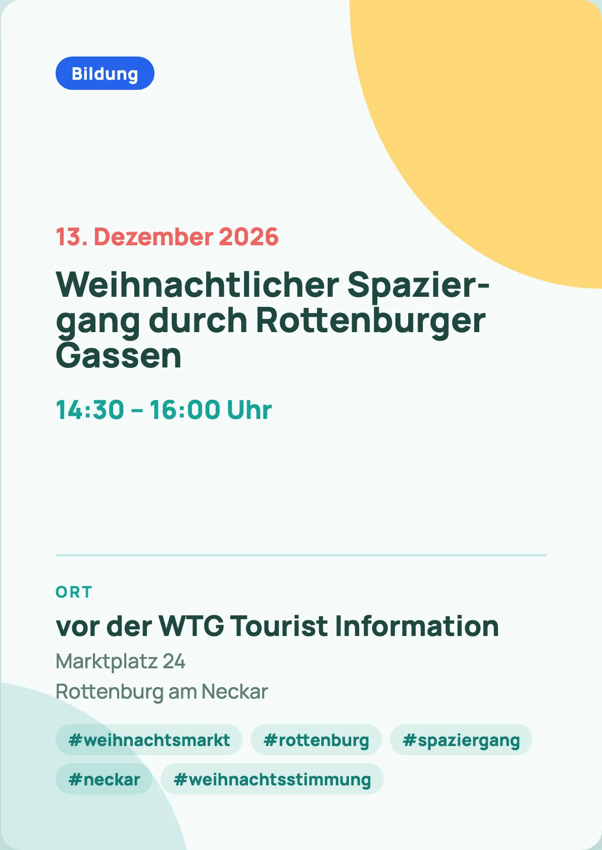 Veranstaltungsflyer