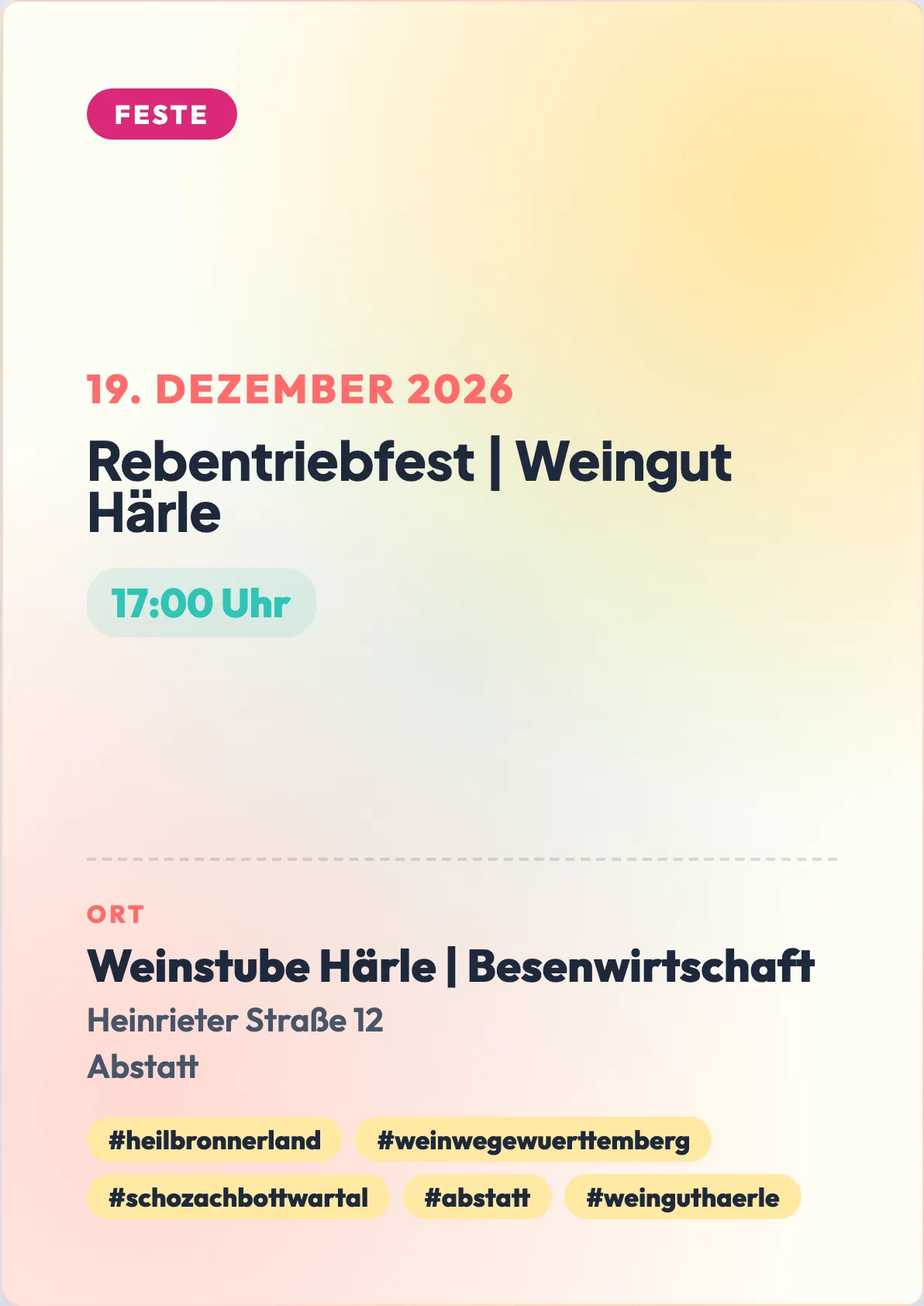 Veranstaltungsflyer