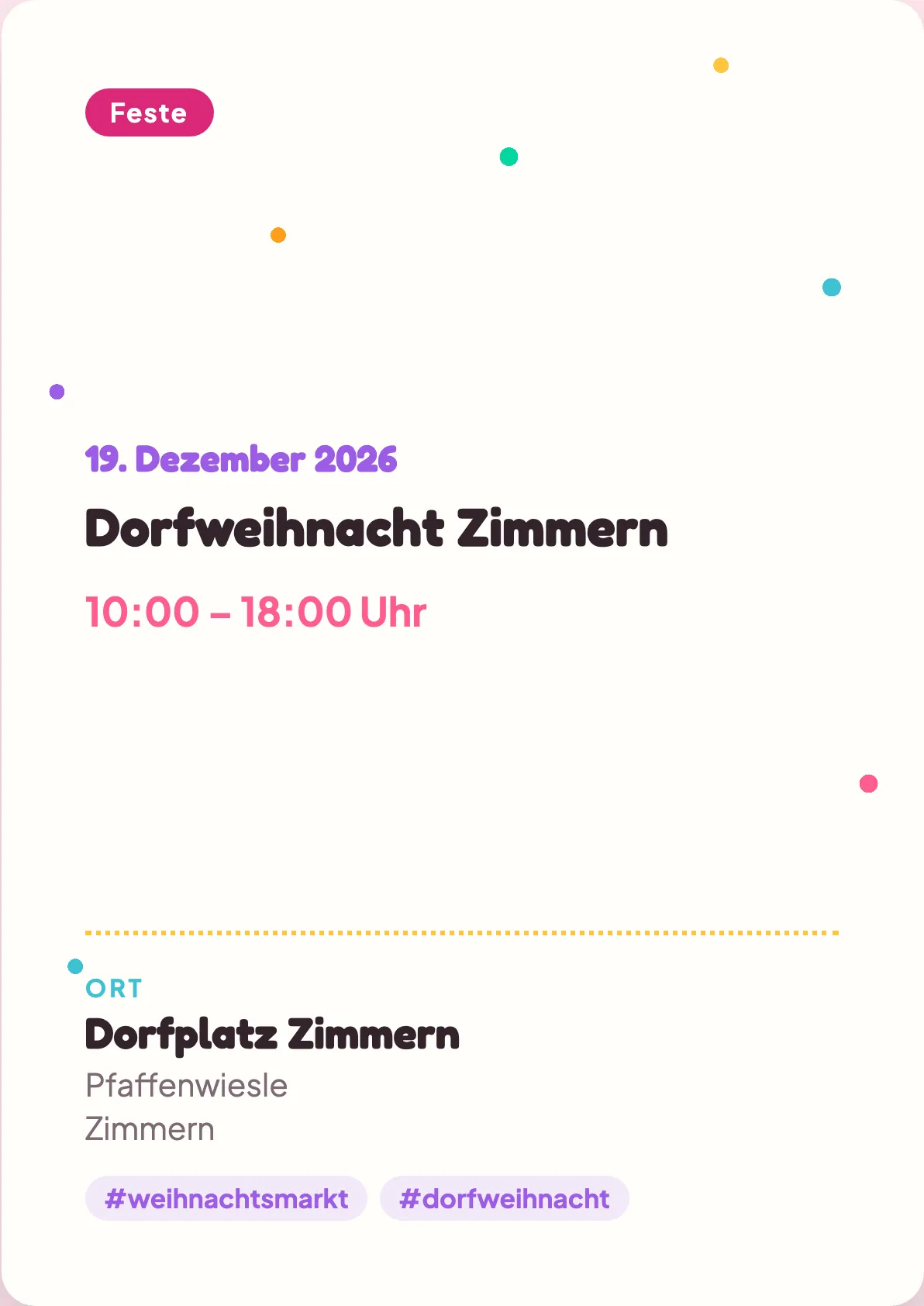 Veranstaltungsflyer