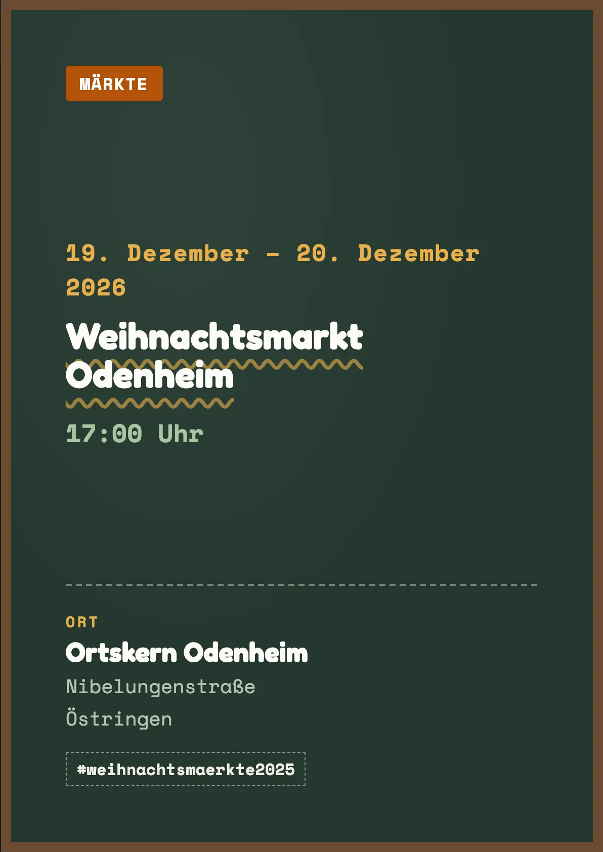 Veranstaltungsflyer