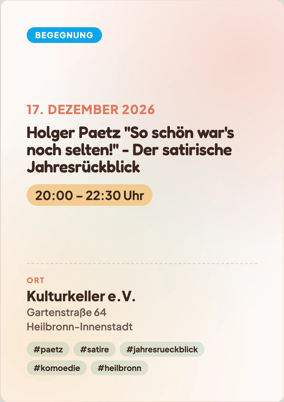 Veranstaltungsflyer