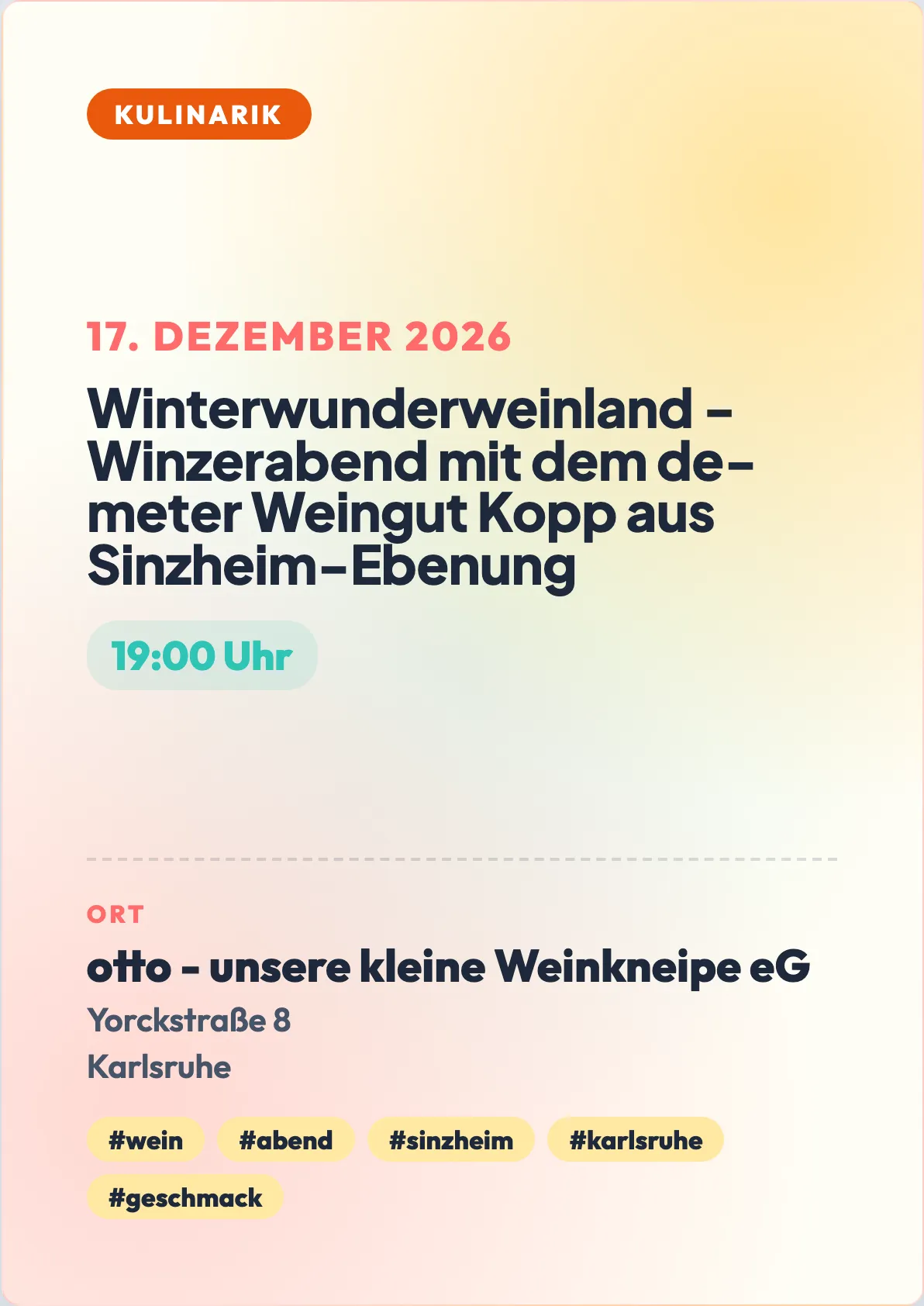 Veranstaltungsflyer