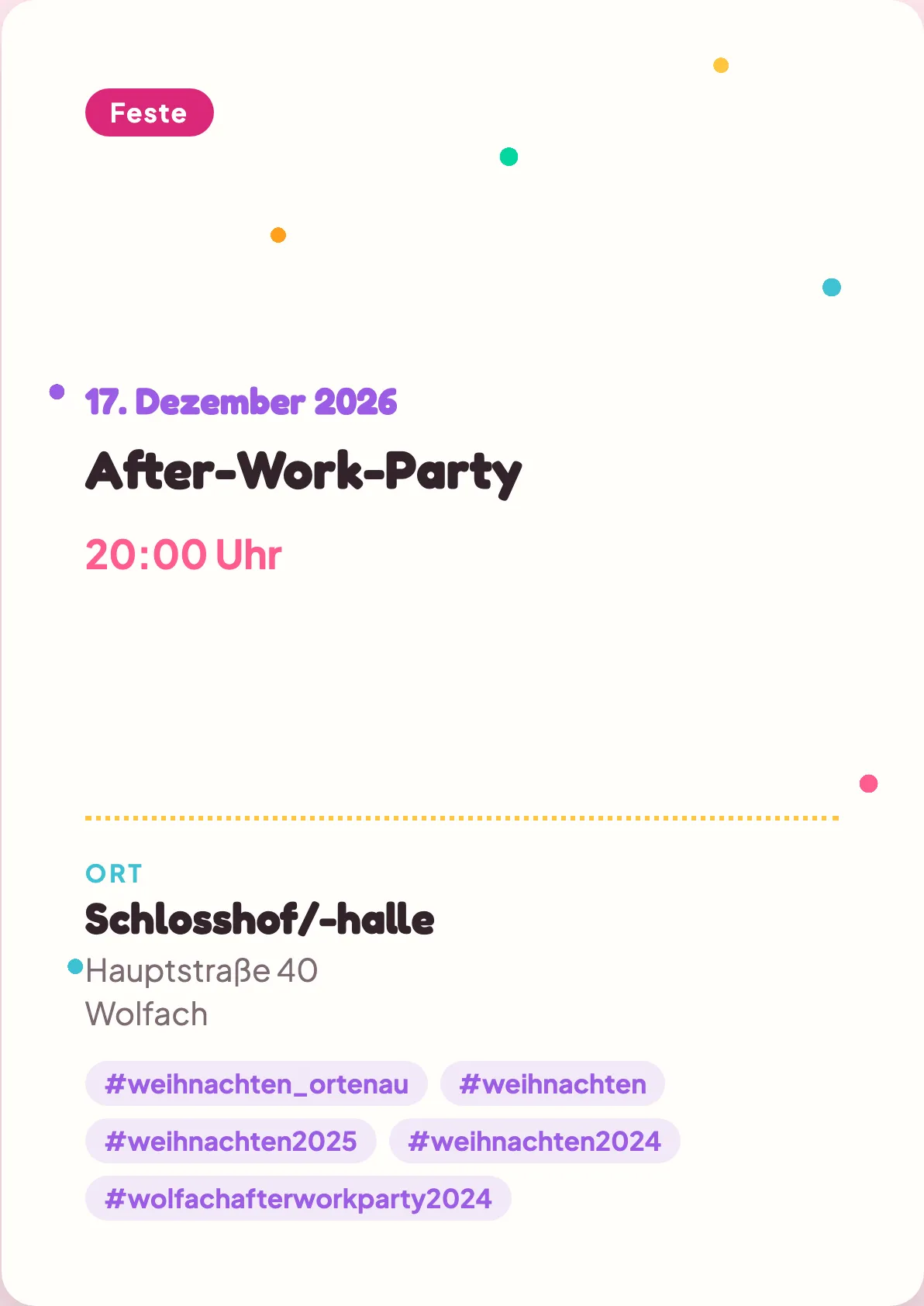 Veranstaltungsflyer