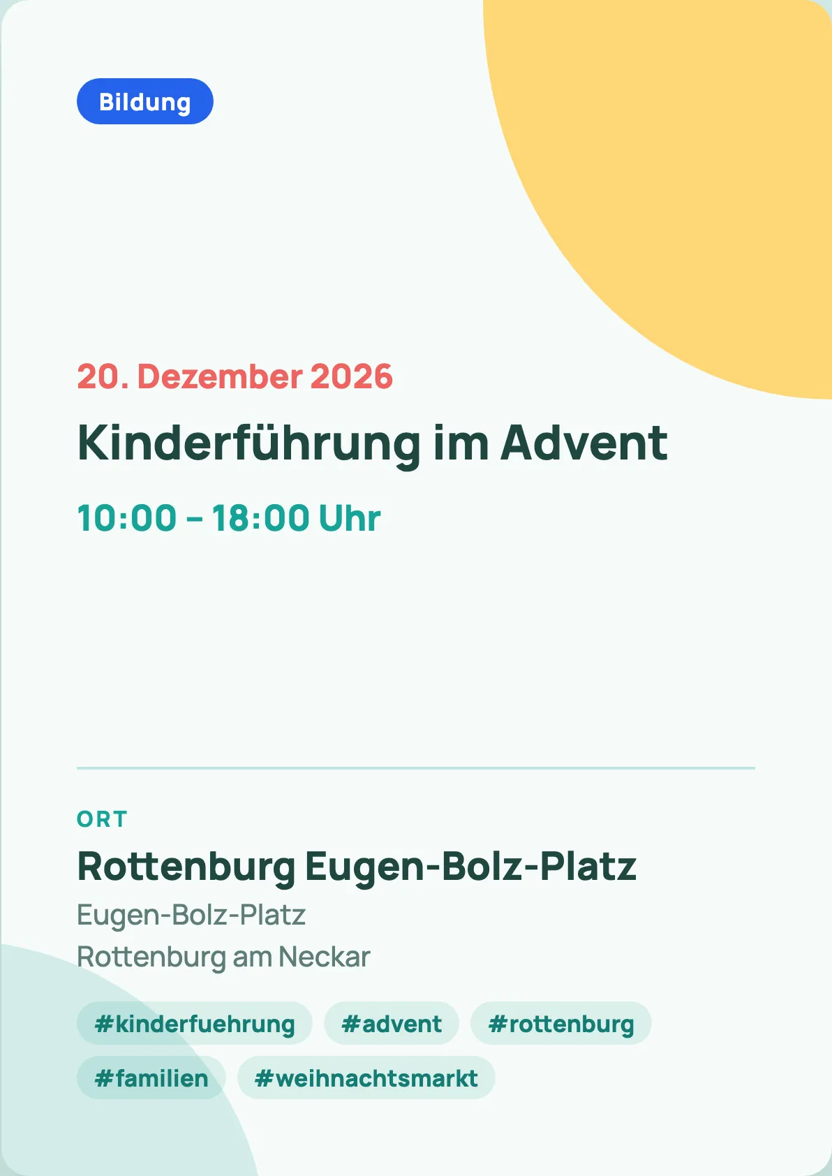 Veranstaltungsflyer