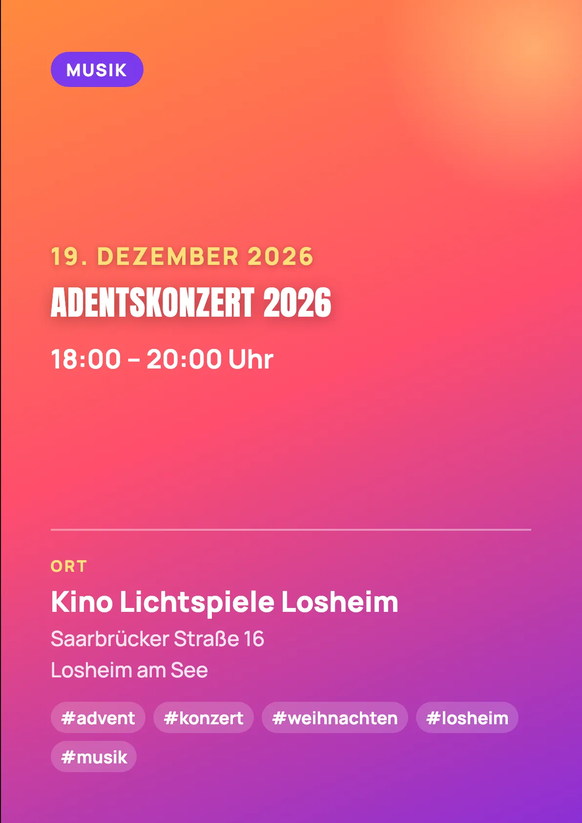 Veranstaltungsflyer