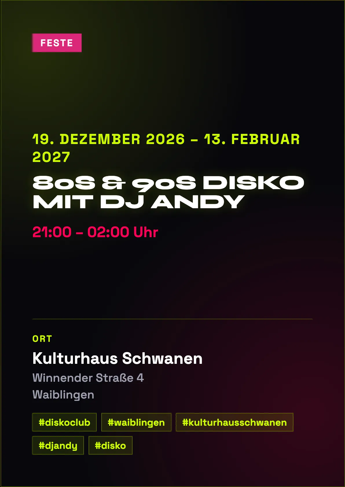 Veranstaltungsflyer