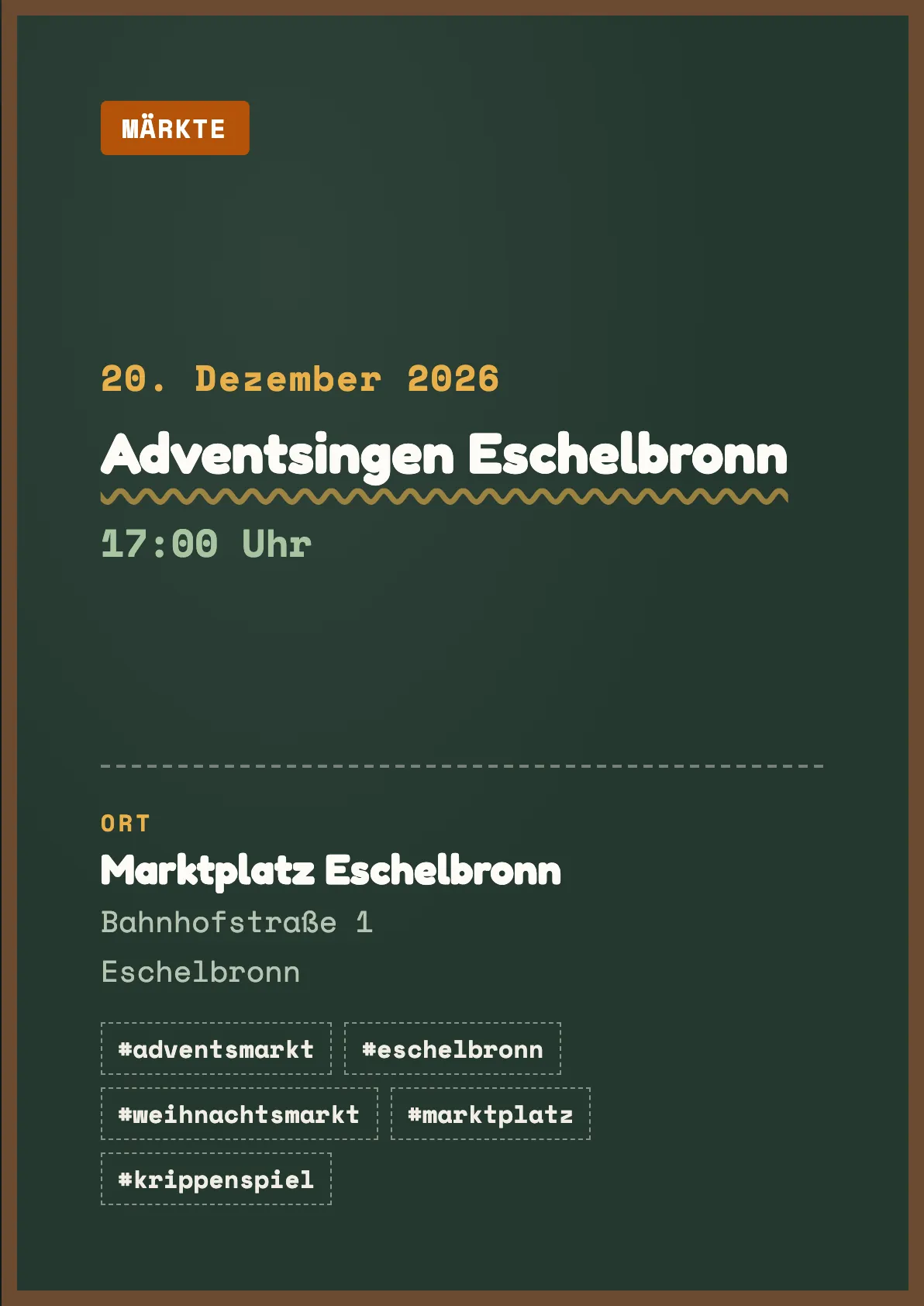 Veranstaltungsflyer
