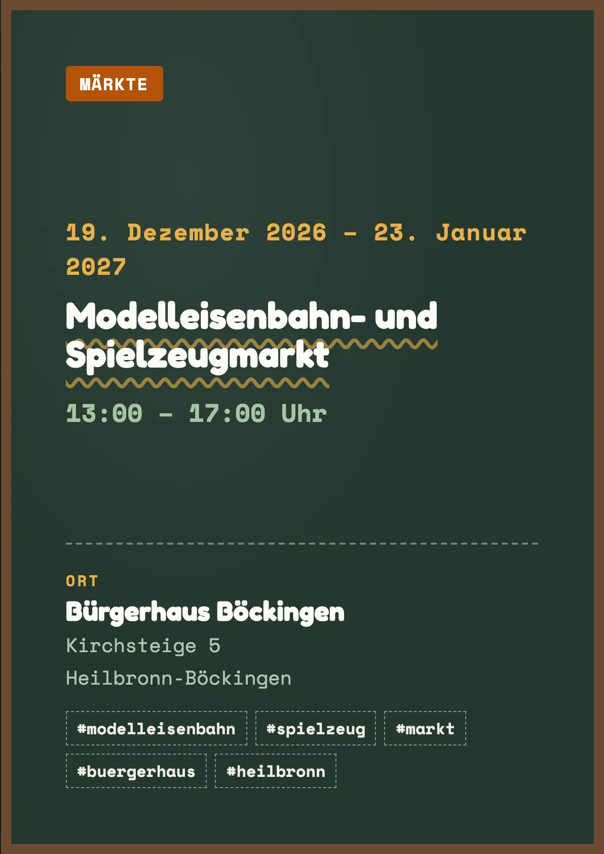 Veranstaltungsflyer