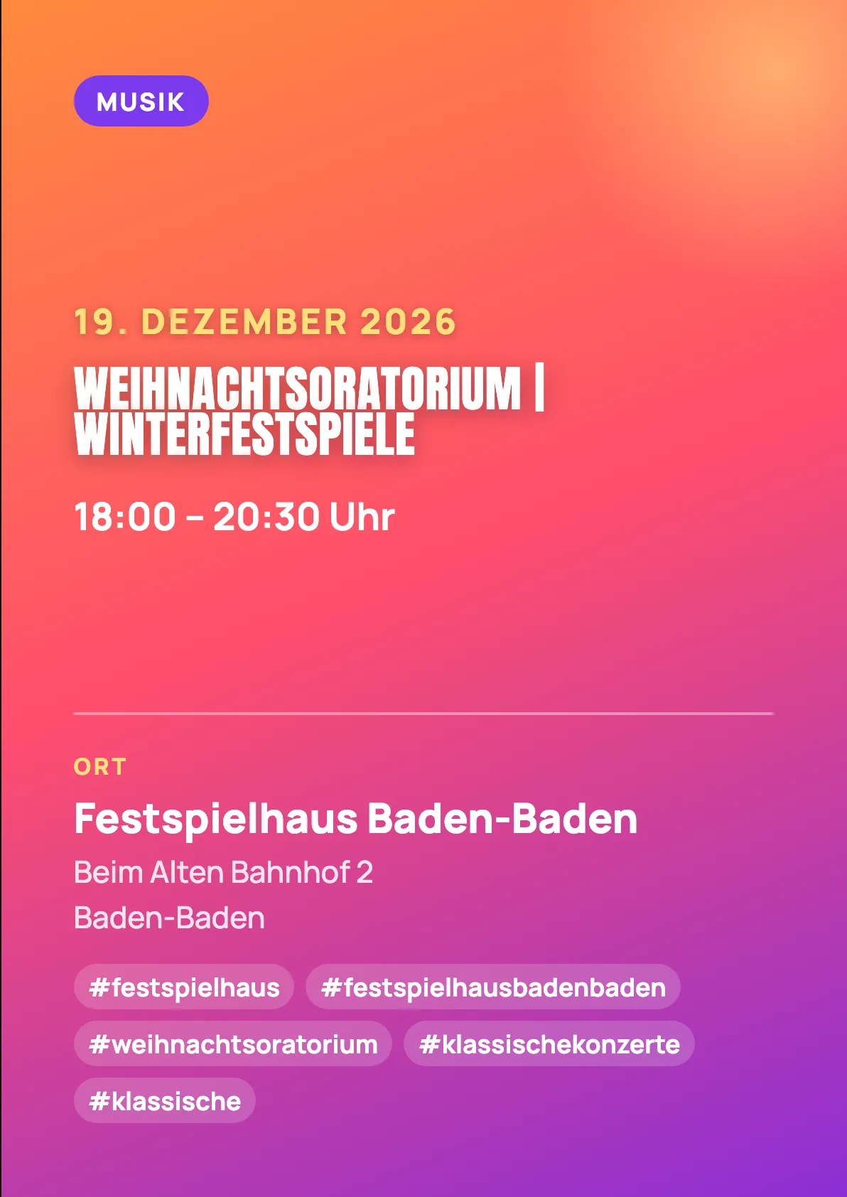 Veranstaltungsflyer