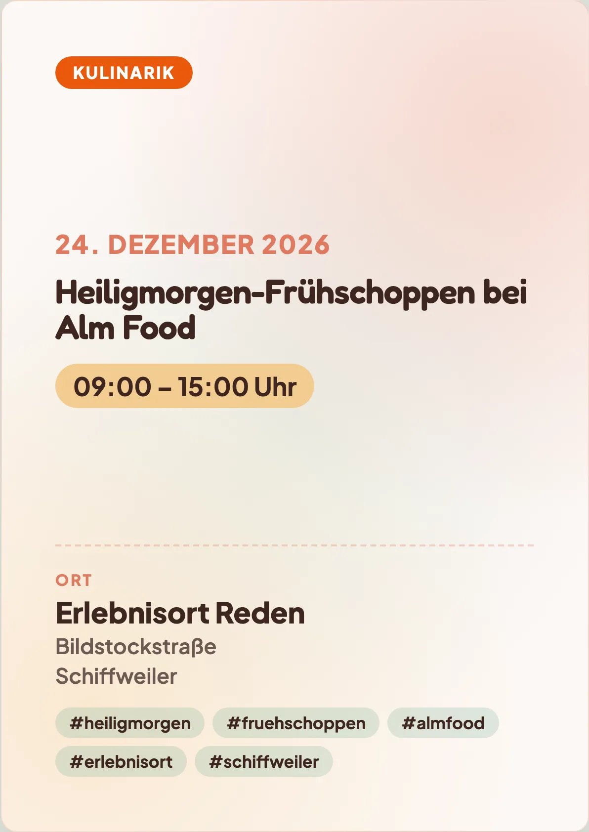 Veranstaltungsflyer