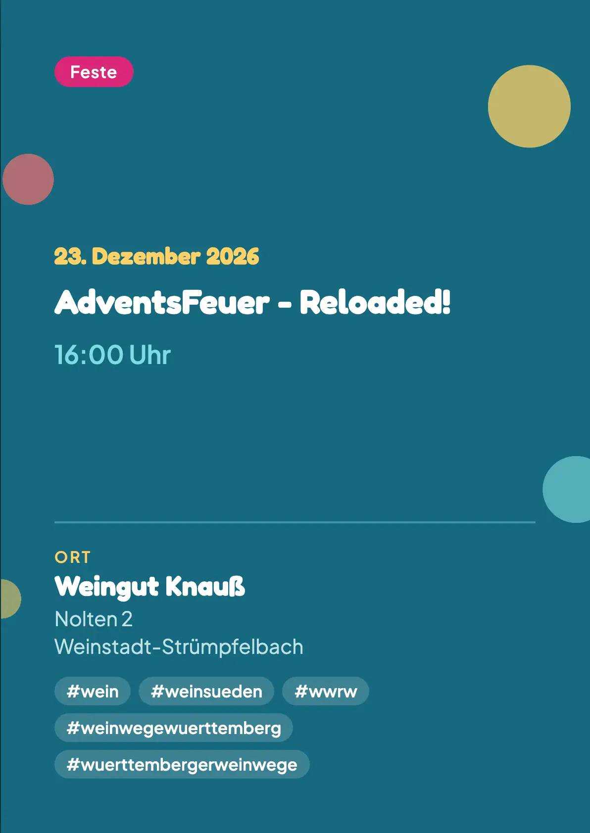 Veranstaltungsflyer