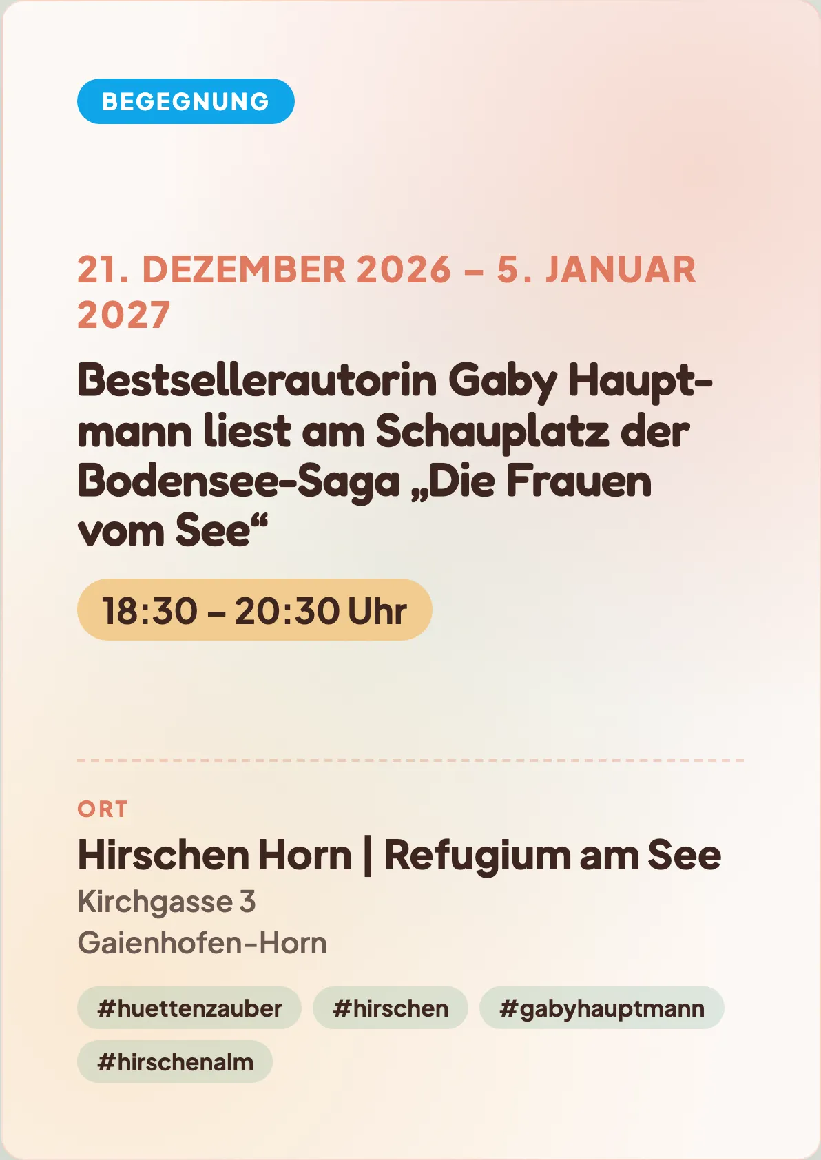 Veranstaltungsflyer