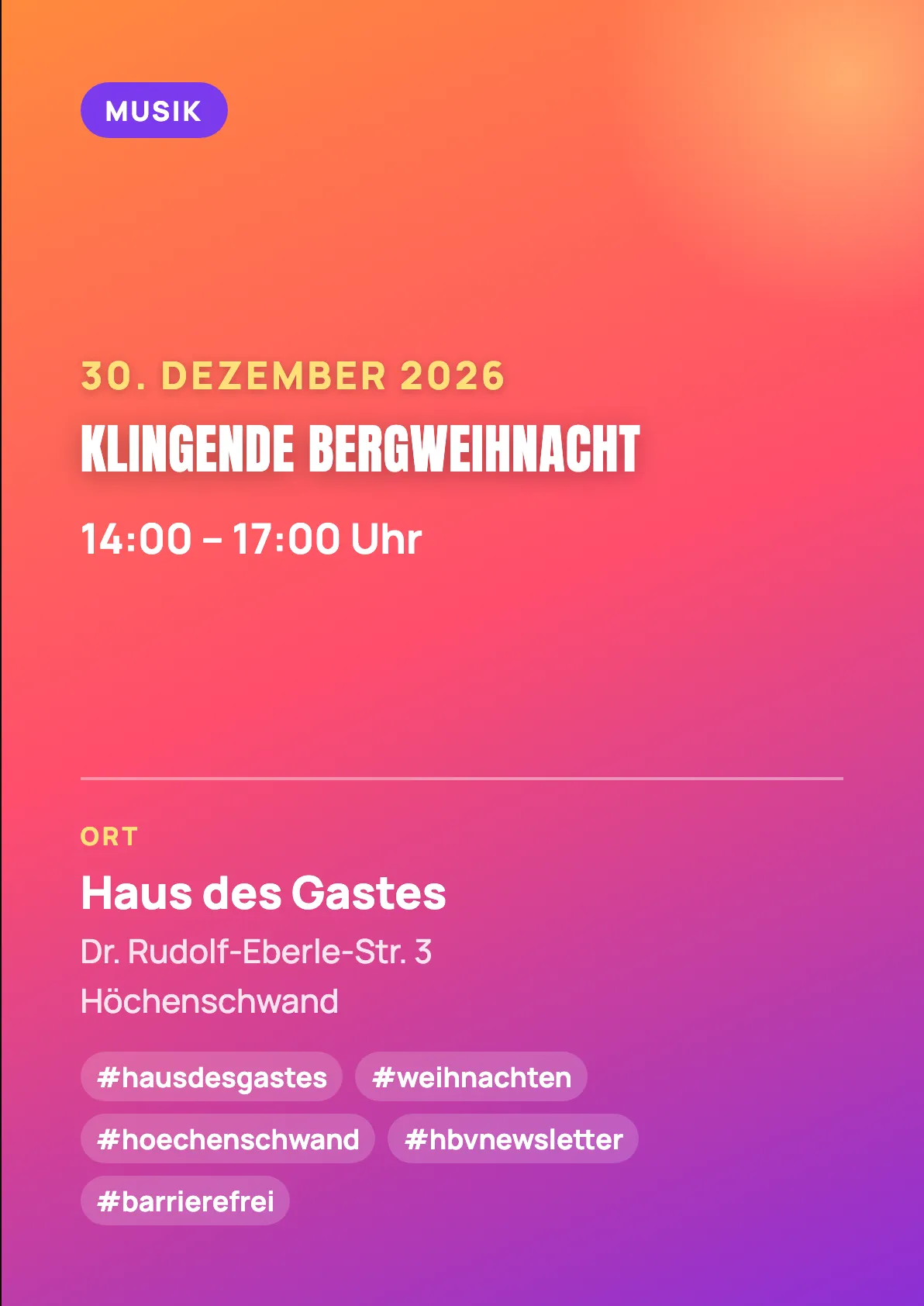 Veranstaltungsflyer